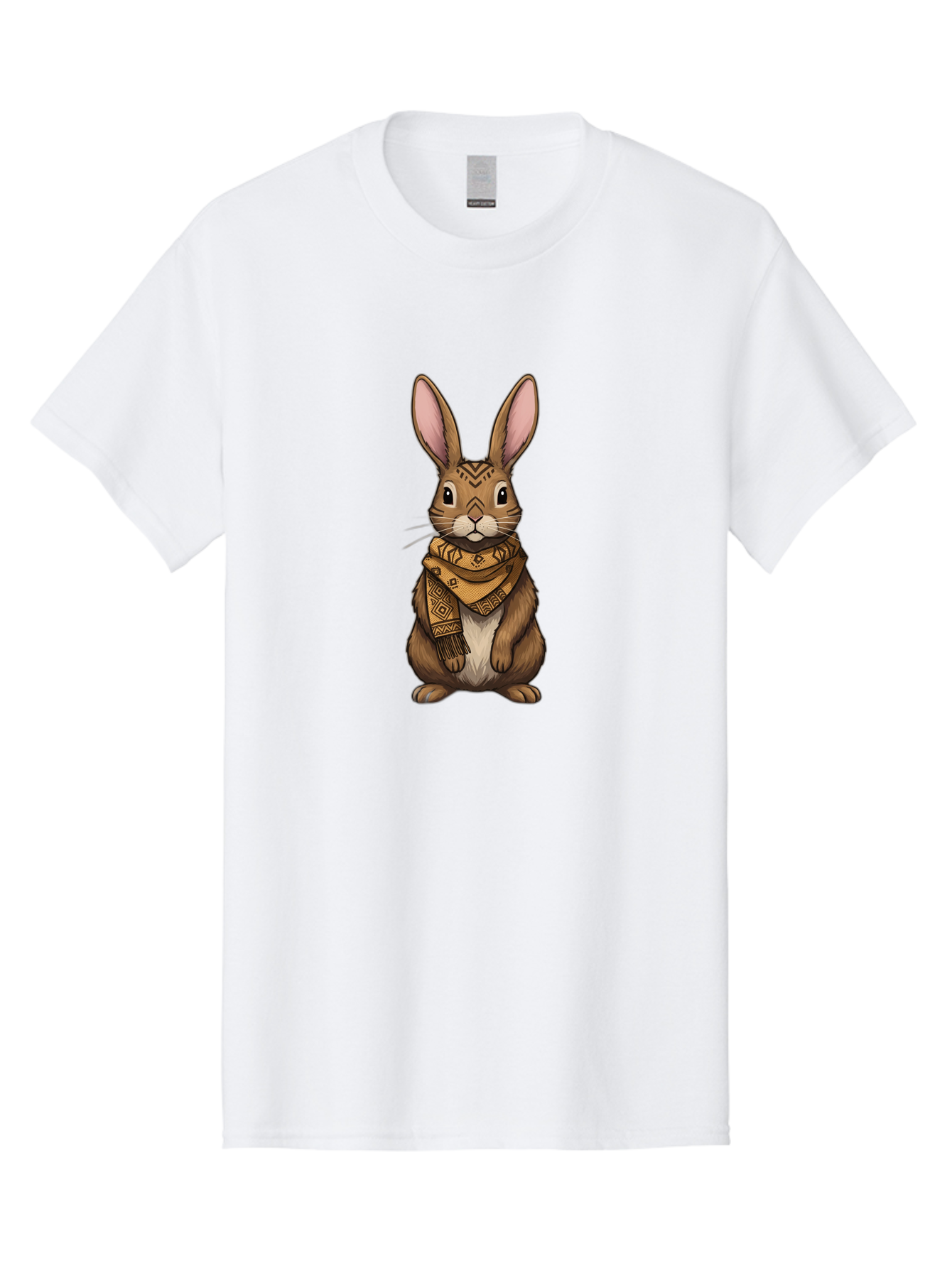 Rabbit-In-Scarf-1 Men'S Graphic Tee, 100% Cotton, Comfortable Casual Summer Wear, Machine Washable, Vintage Camera, Old Camera, Antique Camera, Black Camera, Classic Photography, Photography Equipment, Nostalgic Device, Film Camera, Camera Art Ban239 9