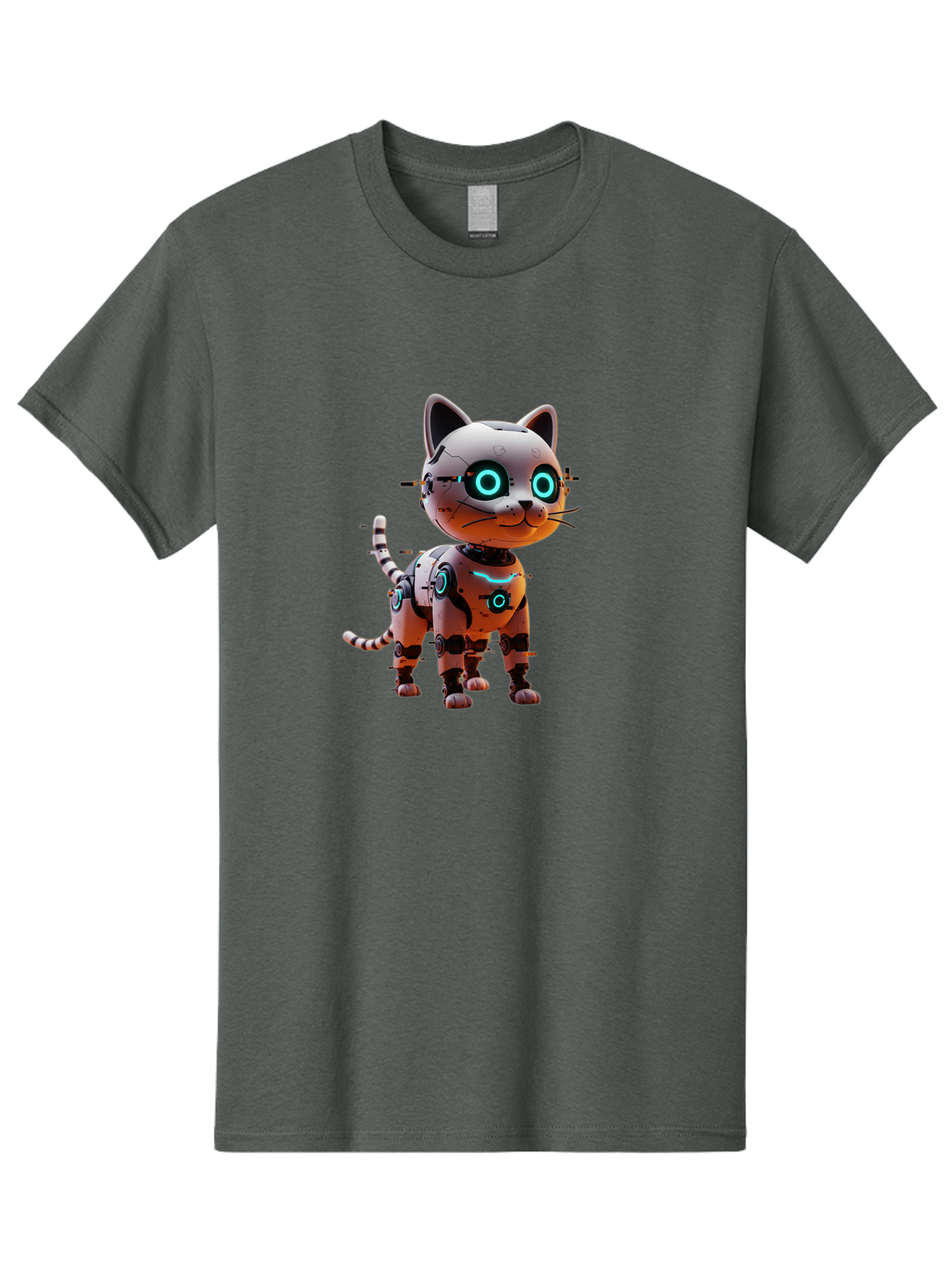Robot-Cat-1 Men'S Graphic Tee, 100% Cotton, Comfortable Casual Summer Wear, Machine Washable, Vintage Camera, Old Camera, Antique Camera, Black Camera, Classic Photography, Photography Equipment, Nostalgic Device, Film Camera, Camera Art Ban326 11