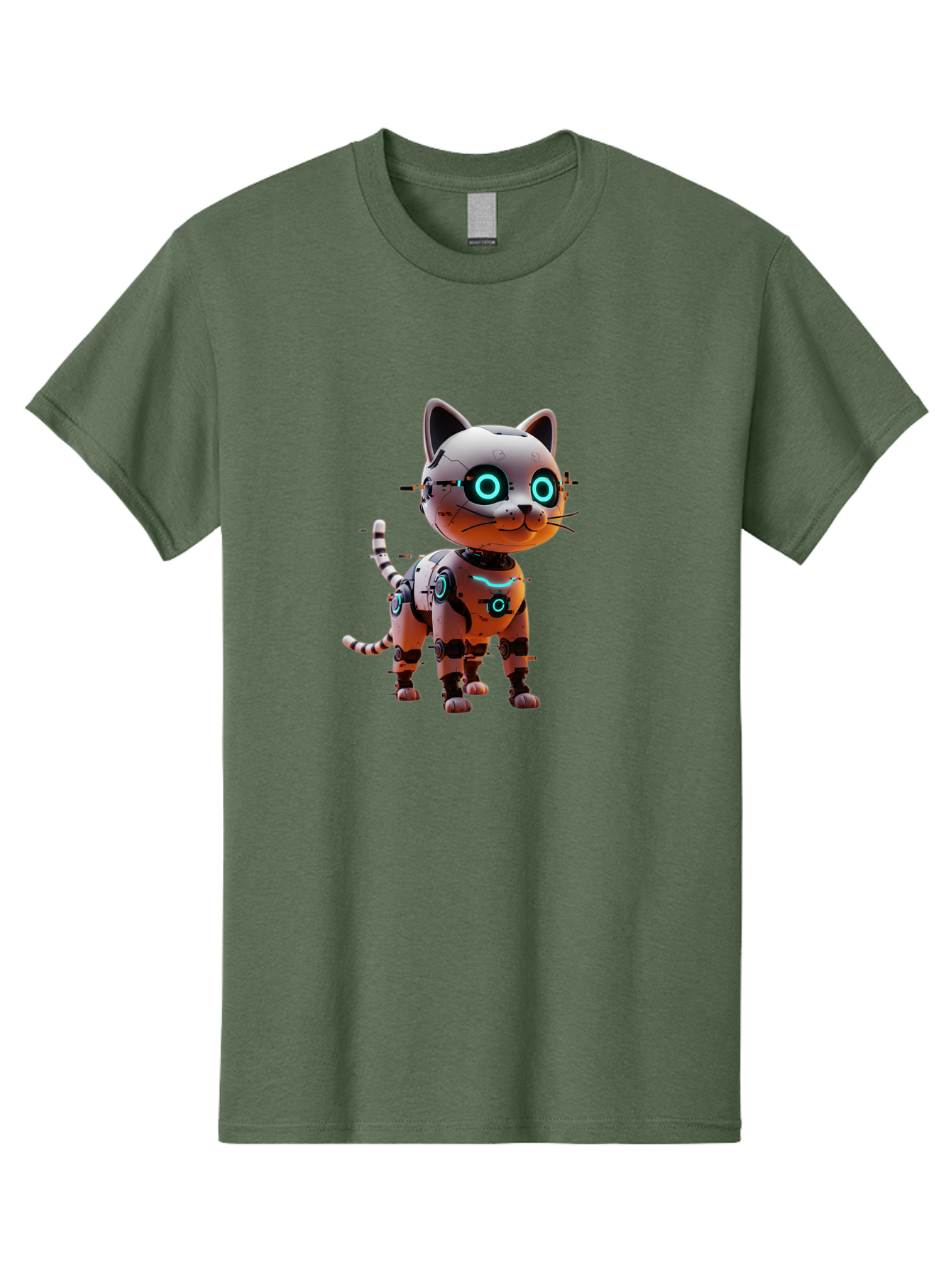 Robot-Cat-1 Men'S Graphic Tee, 100% Cotton, Comfortable Casual Summer Wear, Machine Washable, Vintage Camera, Old Camera, Antique Camera, Black Camera, Classic Photography, Photography Equipment, Nostalgic Device, Film Camera, Camera Art Ban326 14