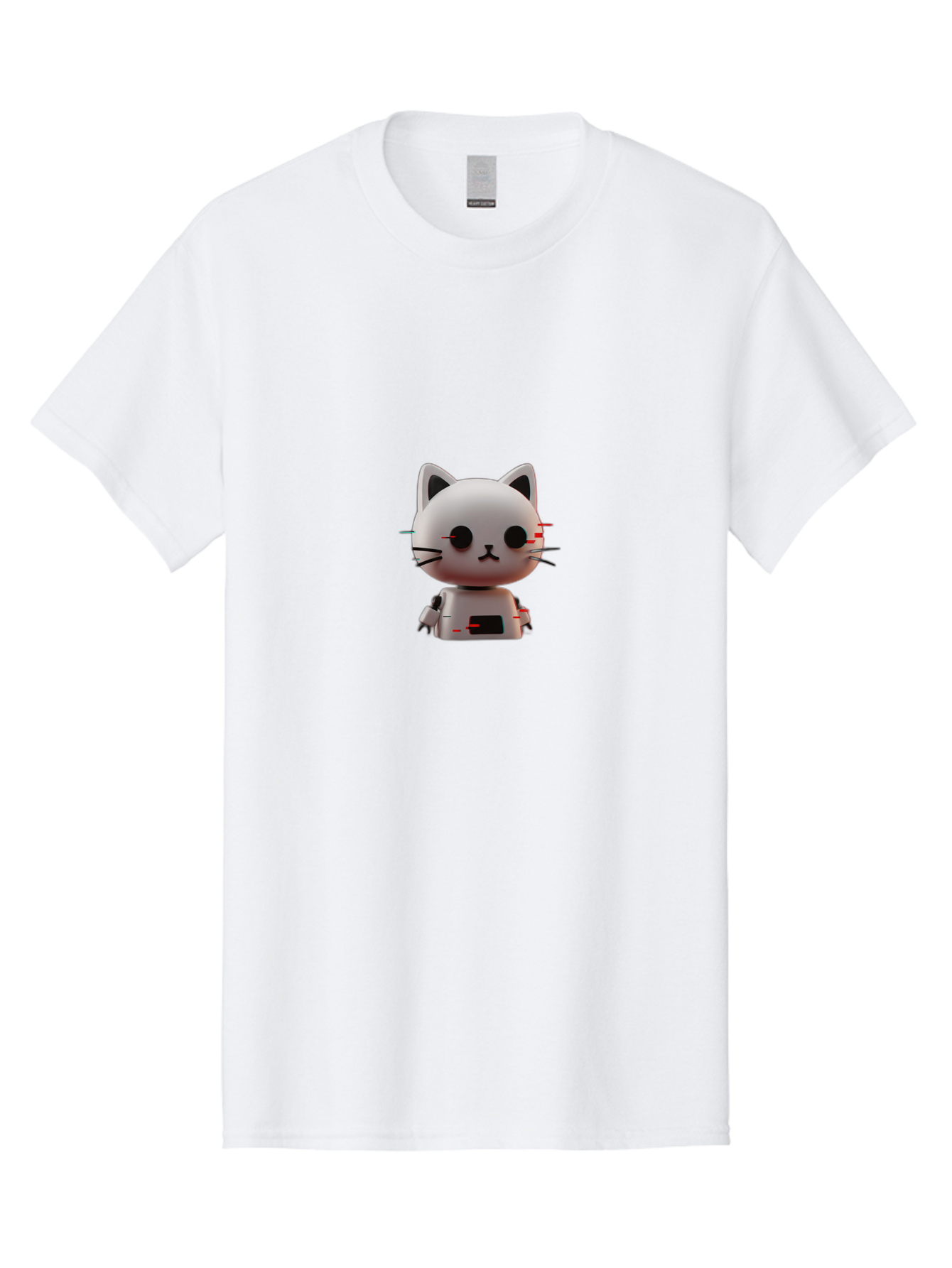 Robot-Cat-5 Men'S Graphic Tee, 100% Cotton, Comfortable Casual Summer Wear, Machine Washable, Vintage Camera, Old Camera, Antique Camera, Black Camera, Classic Photography, Photography Equipment, Nostalgic Device, Film Camera, Camera Art Ban330 5