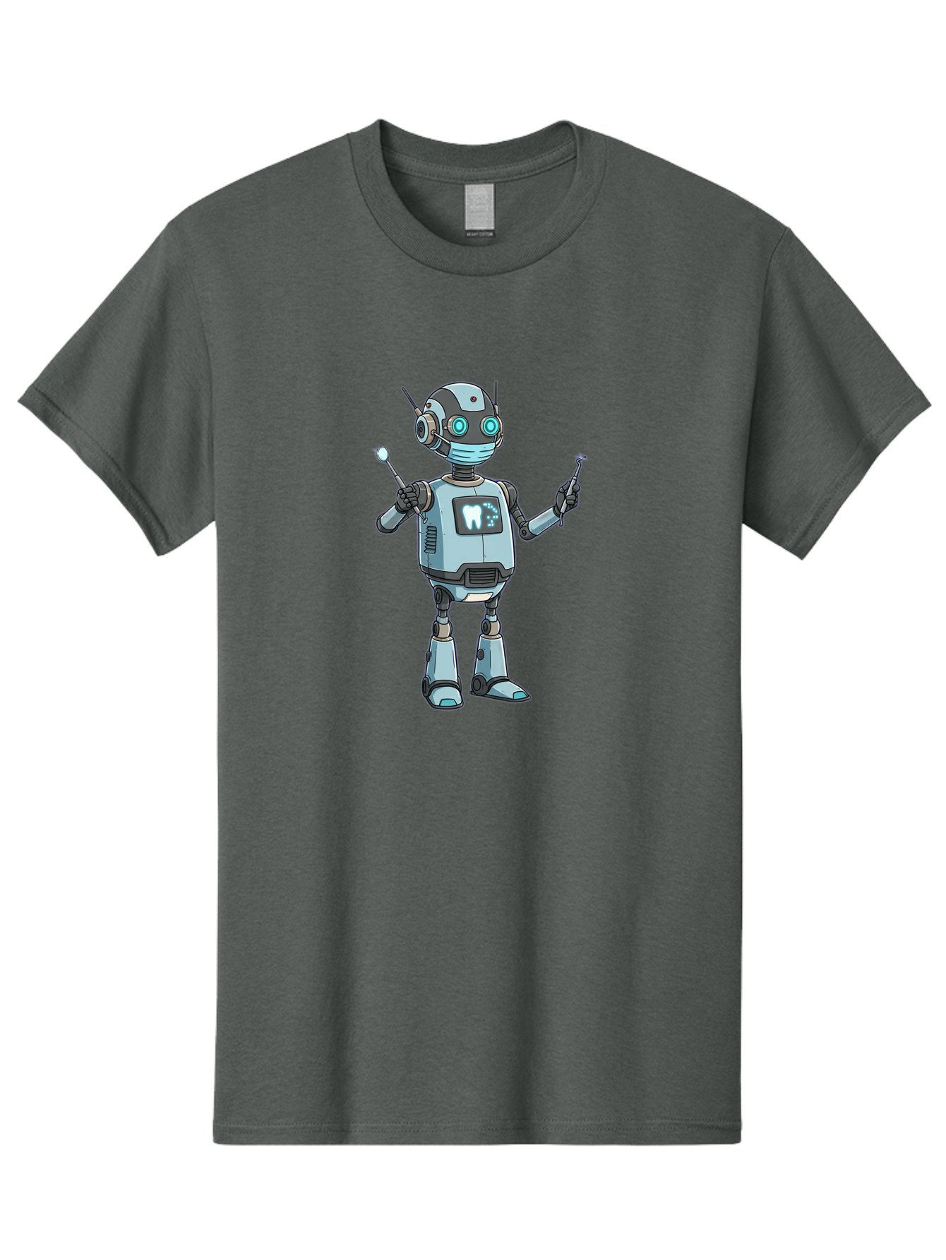 Robot-Dentist-1 Men'S Graphic Tee, 100% Cotton, Comfortable Casual Summer Wear, Machine Washable, Vintage Camera, Old Camera, Antique Camera, Black Camera, Classic Photography, Photography Equipment, Nostalgic Device, Film Camera, Camera Art Ban334 2
