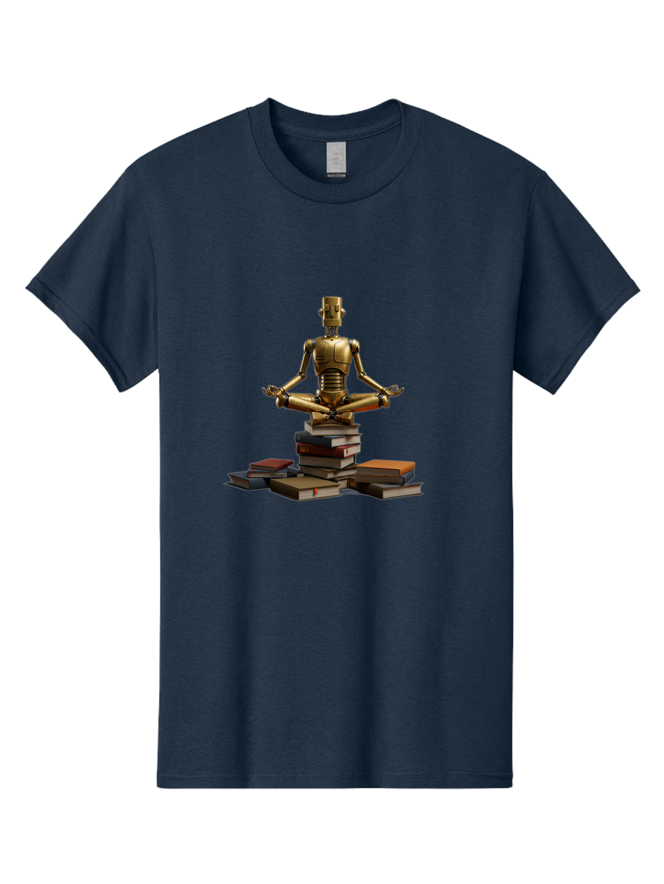 Robot-In-Meditation-Pose Men'S Graphic Tee, 100% Cotton, Comfortable Casual Summer Wear, Machine Washable, Vintage Camera, Old Camera, Antique Camera, Black Camera, Classic Photography, Photography Equipment, Nostalgic Device, Film Camera, Ban342 15
