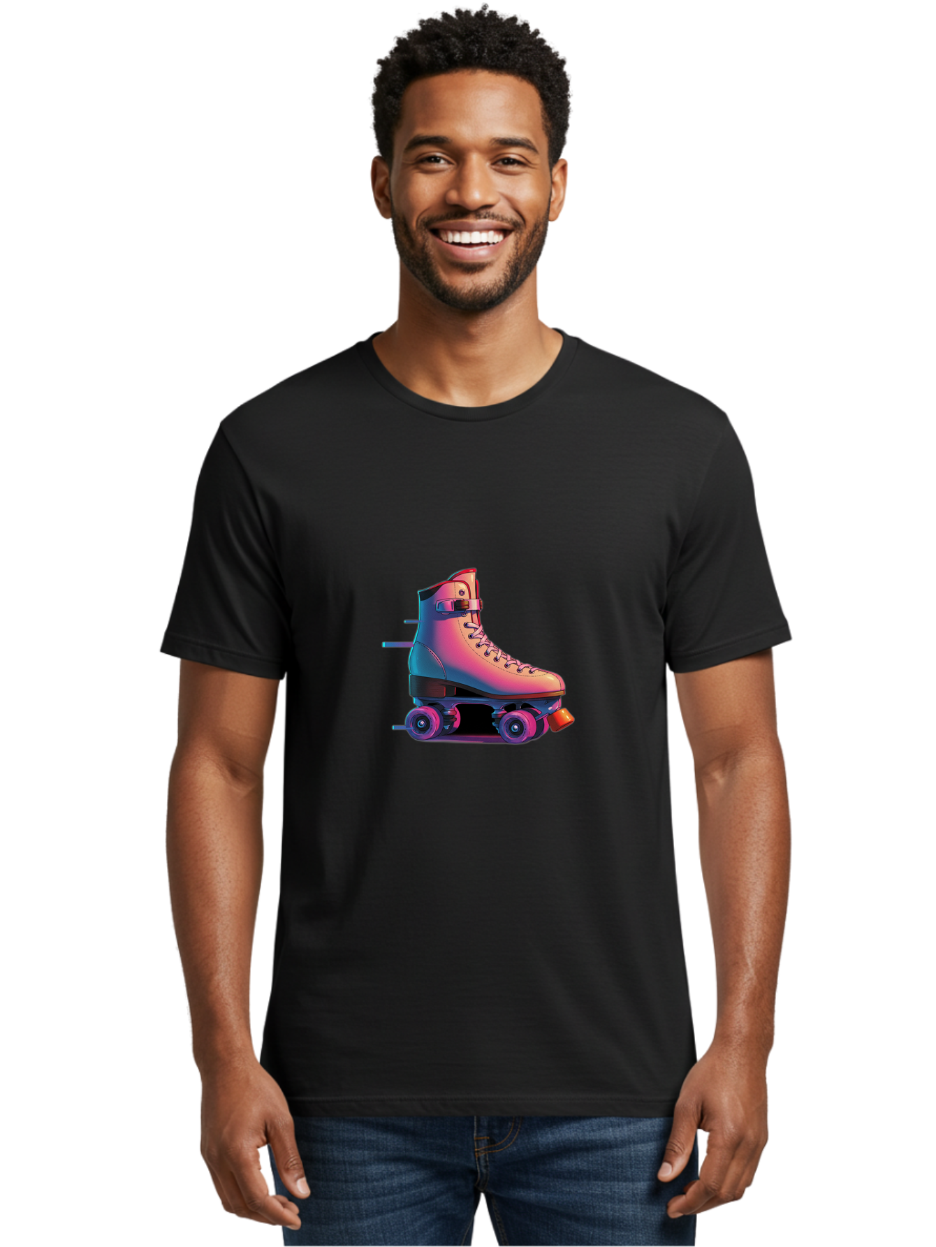 Roller-Skate-1 Men'S Graphic Tee, 100% Cotton, Comfortable Casual Summer Wear, Machine Washable, Vintage Camera, Old Camera, Antique Camera, Black Camera, Classic Photography, Photography Equipment, Nostalgic Device, Film Camera, Camera Art Ban357 26