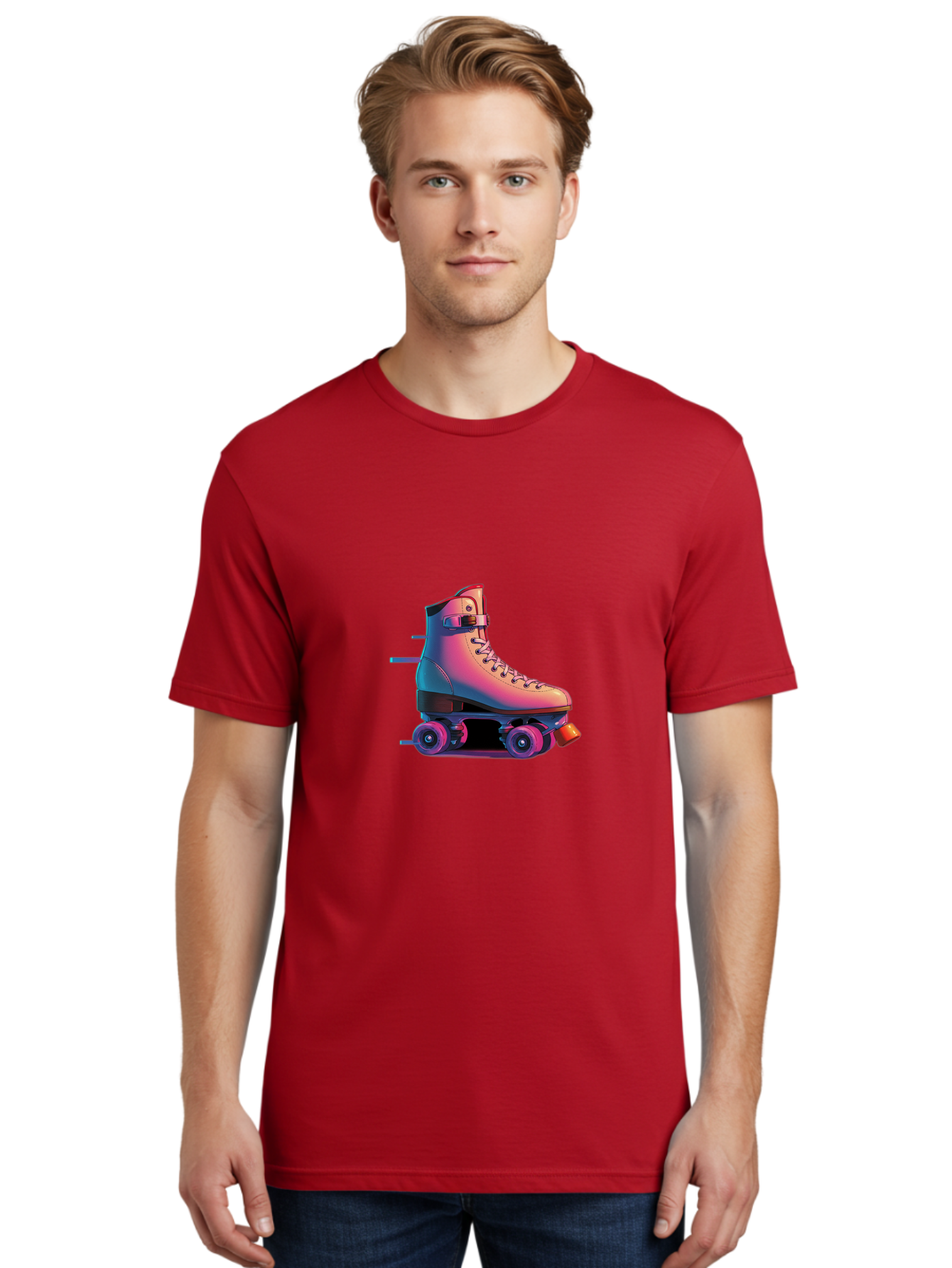 Roller-Skate-1 Men'S Graphic Tee, 100% Cotton, Comfortable Casual Summer Wear, Machine Washable, Vintage Camera, Old Camera, Antique Camera, Black Camera, Classic Photography, Photography Equipment, Nostalgic Device, Film Camera, Camera Art Ban357 24