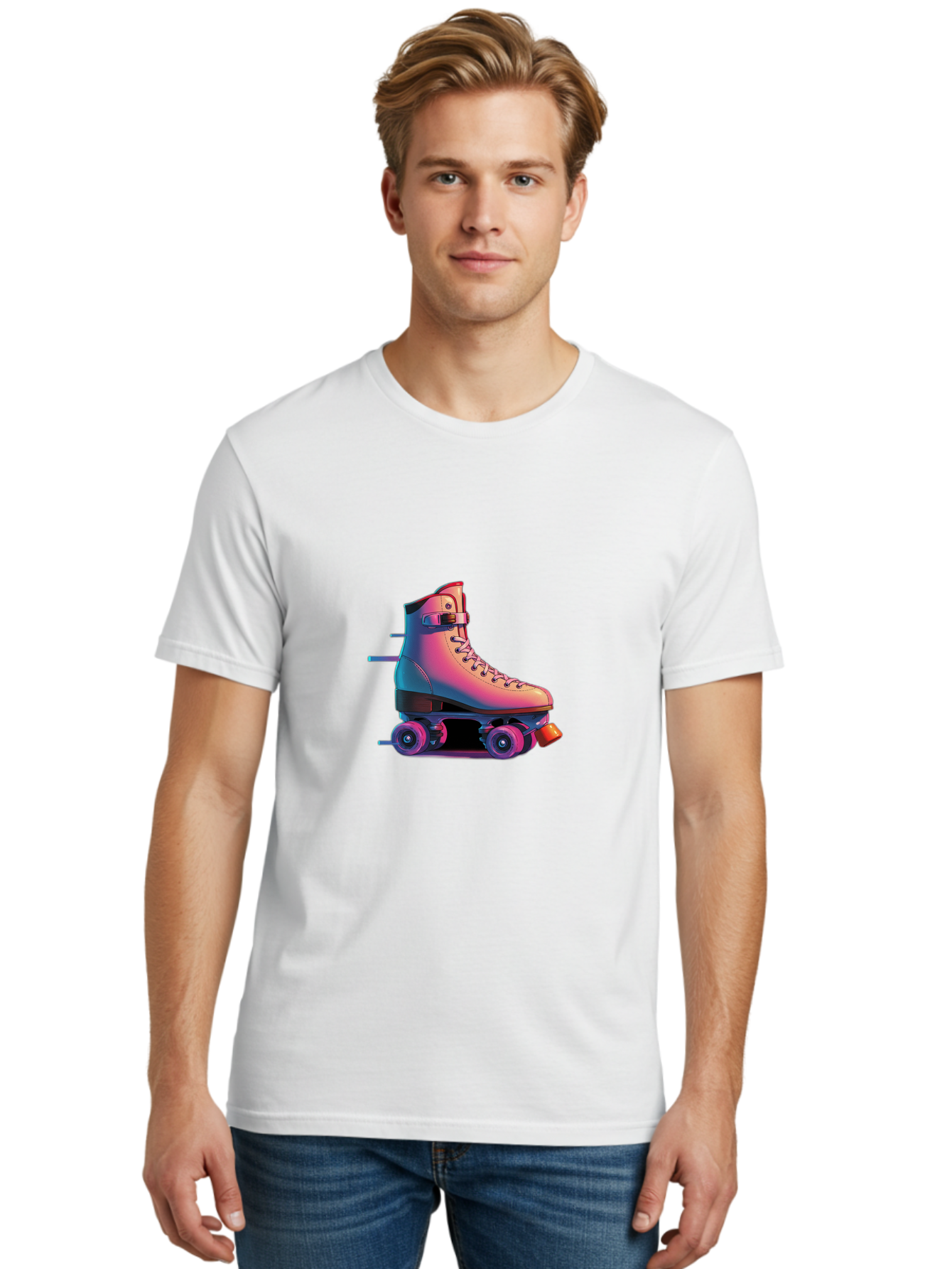 Roller-Skate-1 Men'S Graphic Tee, 100% Cotton, Comfortable Casual Summer Wear, Machine Washable, Vintage Camera, Old Camera, Antique Camera, Black Camera, Classic Photography, Photography Equipment, Nostalgic Device, Film Camera, Camera Art Ban357 21