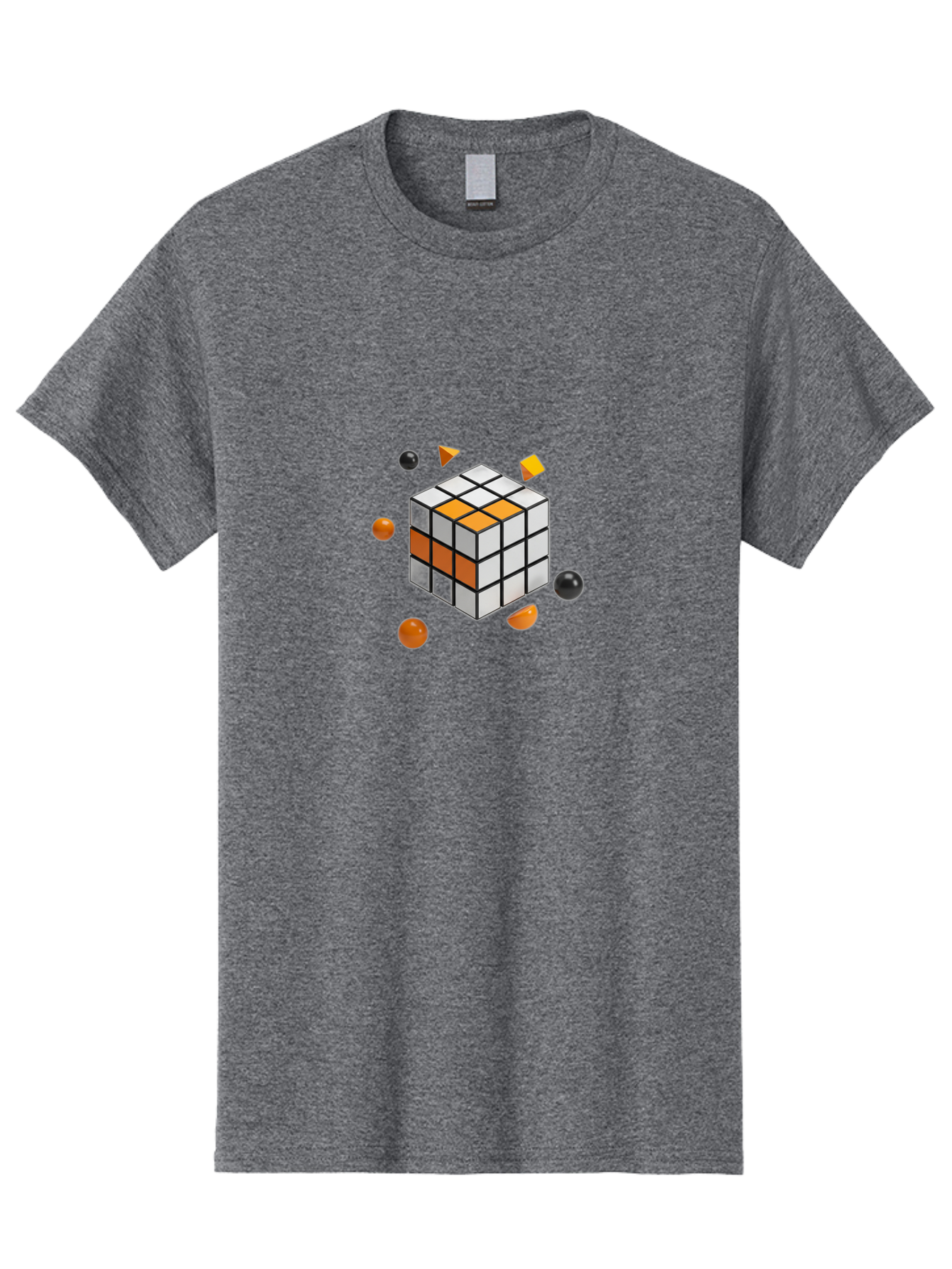 Rubik-S-Cube-4 Men'S Graphic Tee, 100% Cotton, Comfortable Casual Summer Wear, Machine Washable, Vintage Camera, Old Camera, Antique Camera, Black Camera, Classic Photography, Photography Equipment, Nostalgic Device, Film Camera, Camera Art Ban369 3