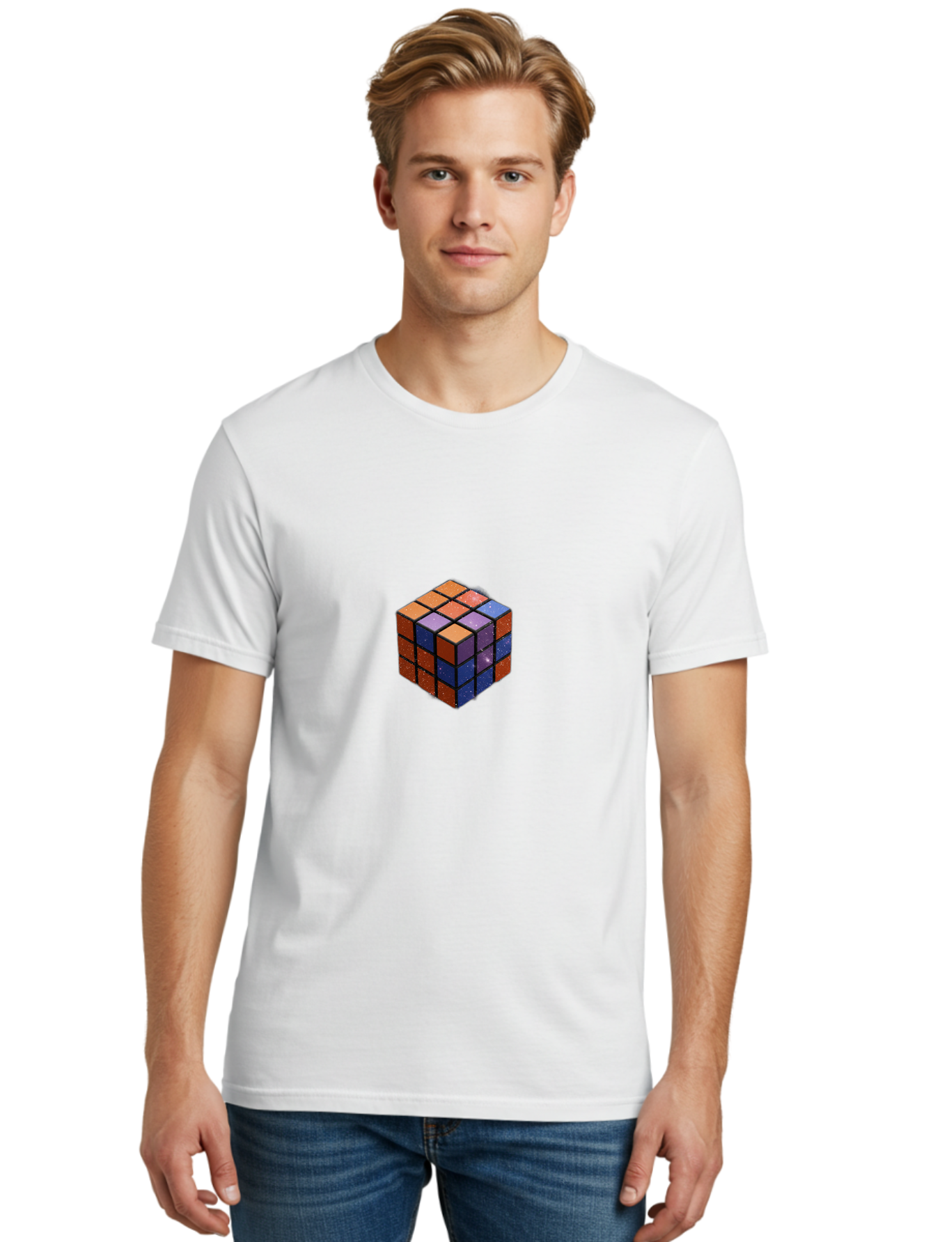 Rubik-S-Cube-6 Men'S Graphic Tee, 100% Cotton, Comfortable Casual Summer Wear, Machine Washable, Vintage Camera, Old Camera, Antique Camera, Black Camera, Classic Photography, Photography Equipment, Nostalgic Device, Film Camera, Camera Art Ban371 21