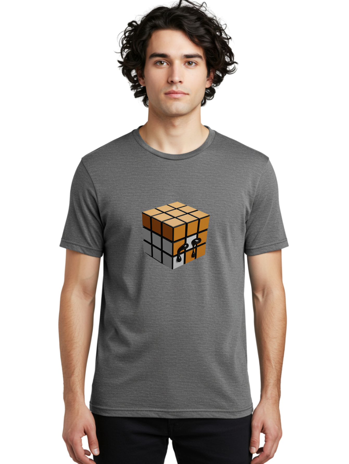 Rubik-S-Cube-9 Men'S Graphic Tee, 100% Cotton, Comfortable Casual Summer Wear, Machine Washable, Vintage Camera, Old Camera, Antique Camera, Black Camera, Classic Photography, Photography Equipment, Nostalgic Device, Film Camera, Camera Art Ban374 26