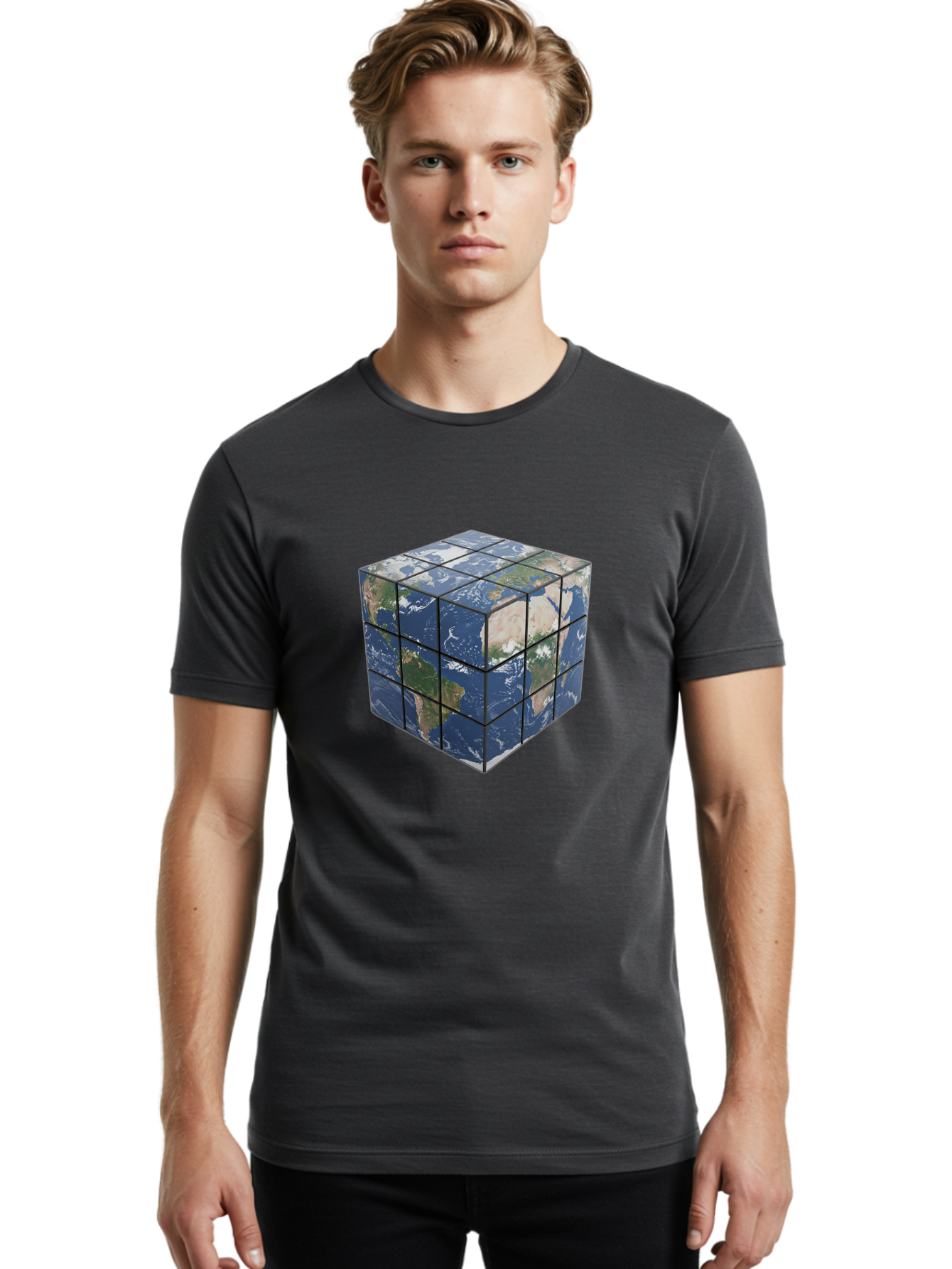 Rubik-S-Cube-World-Map Men'S Graphic Tee, 100% Cotton, Comfortable Casual Summer Wear, Machine Washable, Vintage Camera, Old Camera, Antique Camera, Black Camera, Classic Photography, Photography Equipment, Nostalgic Device, Film Camera, Ban377 20