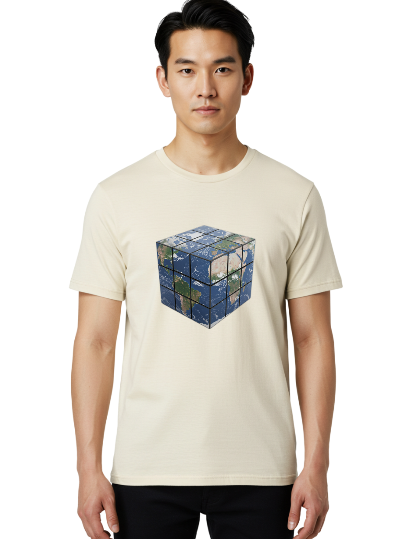 Rubik-S-Cube-World-Map Men'S Graphic Tee, 100% Cotton, Comfortable Casual Summer Wear, Machine Washable, Vintage Camera, Old Camera, Antique Camera, Black Camera, Classic Photography, Photography Equipment, Nostalgic Device, Film Camera, Ban377 24