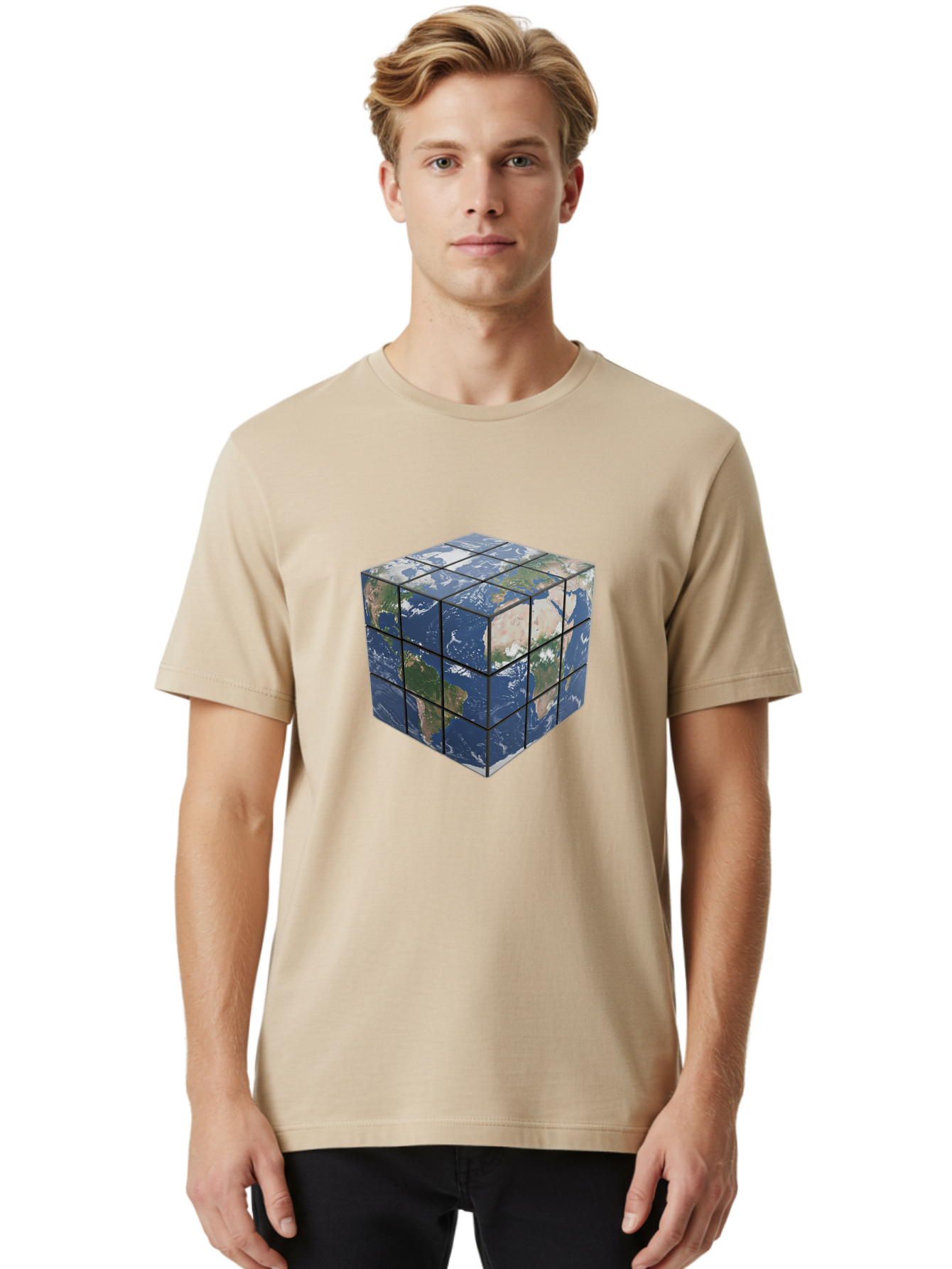 Rubik-S-Cube-World-Map Men'S Graphic Tee, 100% Cotton, Comfortable Casual Summer Wear, Machine Washable, Vintage Camera, Old Camera, Antique Camera, Black Camera, Classic Photography, Photography Equipment, Nostalgic Device, Film Camera, Ban377 21