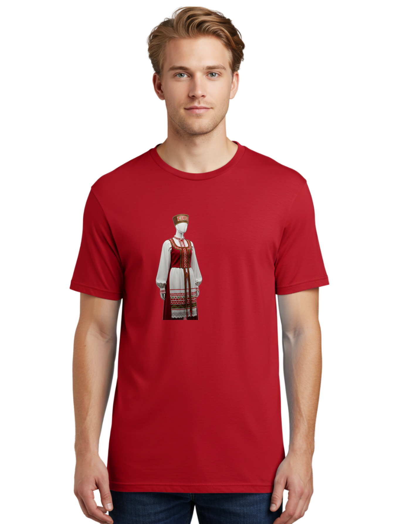Russian-Sarafan-Dress Men'S Graphic Tee, 100% Cotton, Comfortable Casual Summer Wear, Machine Washable, Vintage Camera, Old Camera, Antique Camera, Black Camera, Classic Photography, Photography Equipment, Nostalgic Device, Film Camera, Ban383 29