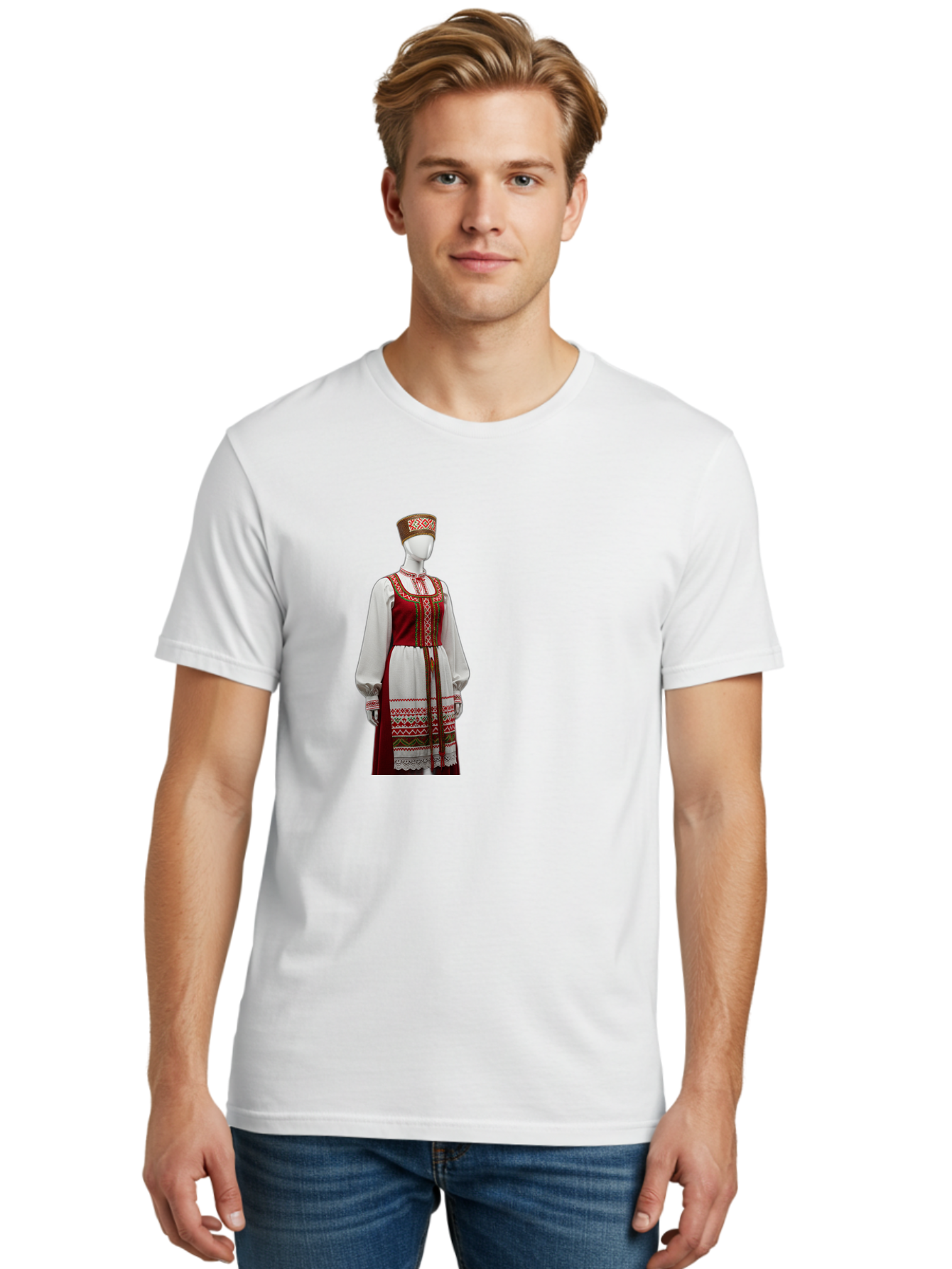 Russian-Sarafan-Dress Men'S Graphic Tee, 100% Cotton, Comfortable Casual Summer Wear, Machine Washable, Vintage Camera, Old Camera, Antique Camera, Black Camera, Classic Photography, Photography Equipment, Nostalgic Device, Film Camera, Ban383 20