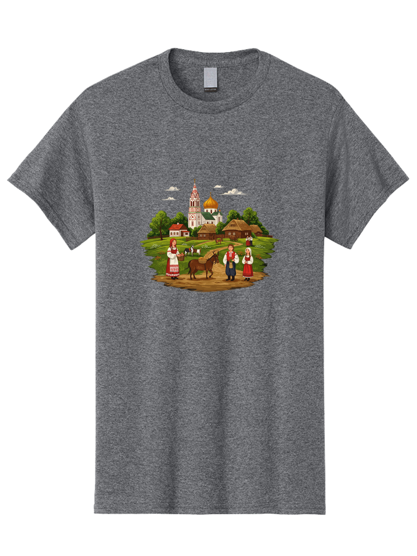 Russian-Village-Scene Men'S Graphic Tee, 100% Cotton, Comfortable Casual Summer Wear, Machine Washable, Vintage Camera, Old Camera, Antique Camera, Black Camera, Classic Photography, Photography Equipment, Nostalgic Device, Film Camera, Ban384 10