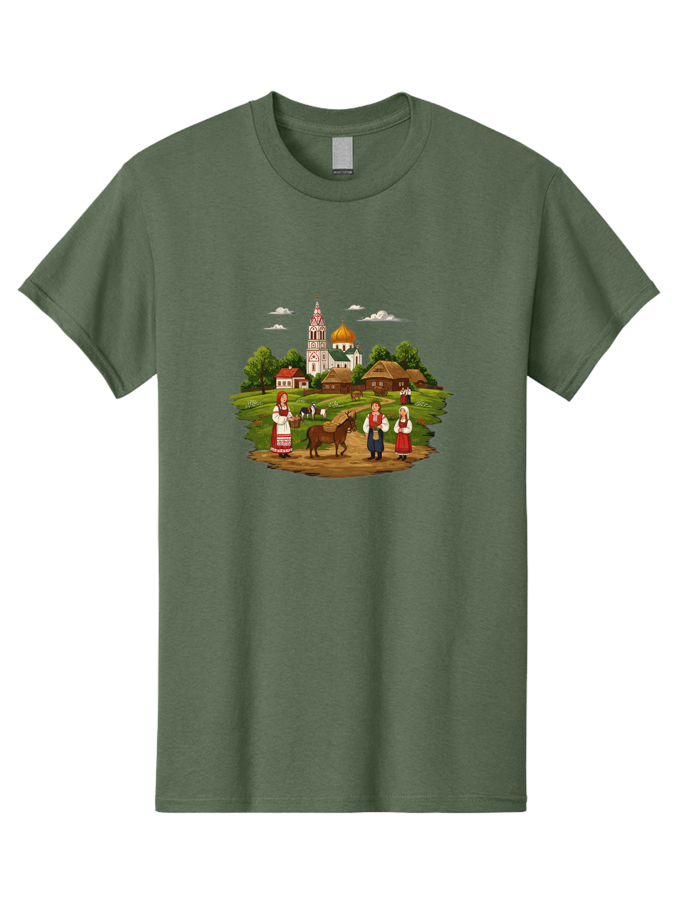 Russian-Village-Scene Men'S Graphic Tee, 100% Cotton, Comfortable Casual Summer Wear, Machine Washable, Vintage Camera, Old Camera, Antique Camera, Black Camera, Classic Photography, Photography Equipment, Nostalgic Device, Film Camera, Ban384 12