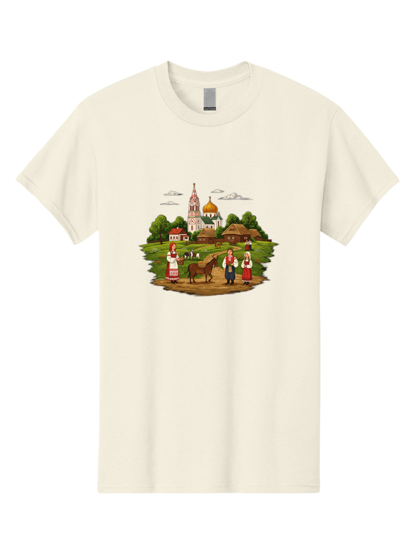Russian-Village-Scene Men'S Graphic Tee, 100% Cotton, Comfortable Casual Summer Wear, Machine Washable, Vintage Camera, Old Camera, Antique Camera, Black Camera, Classic Photography, Photography Equipment, Nostalgic Device, Film Camera, Ban384 13