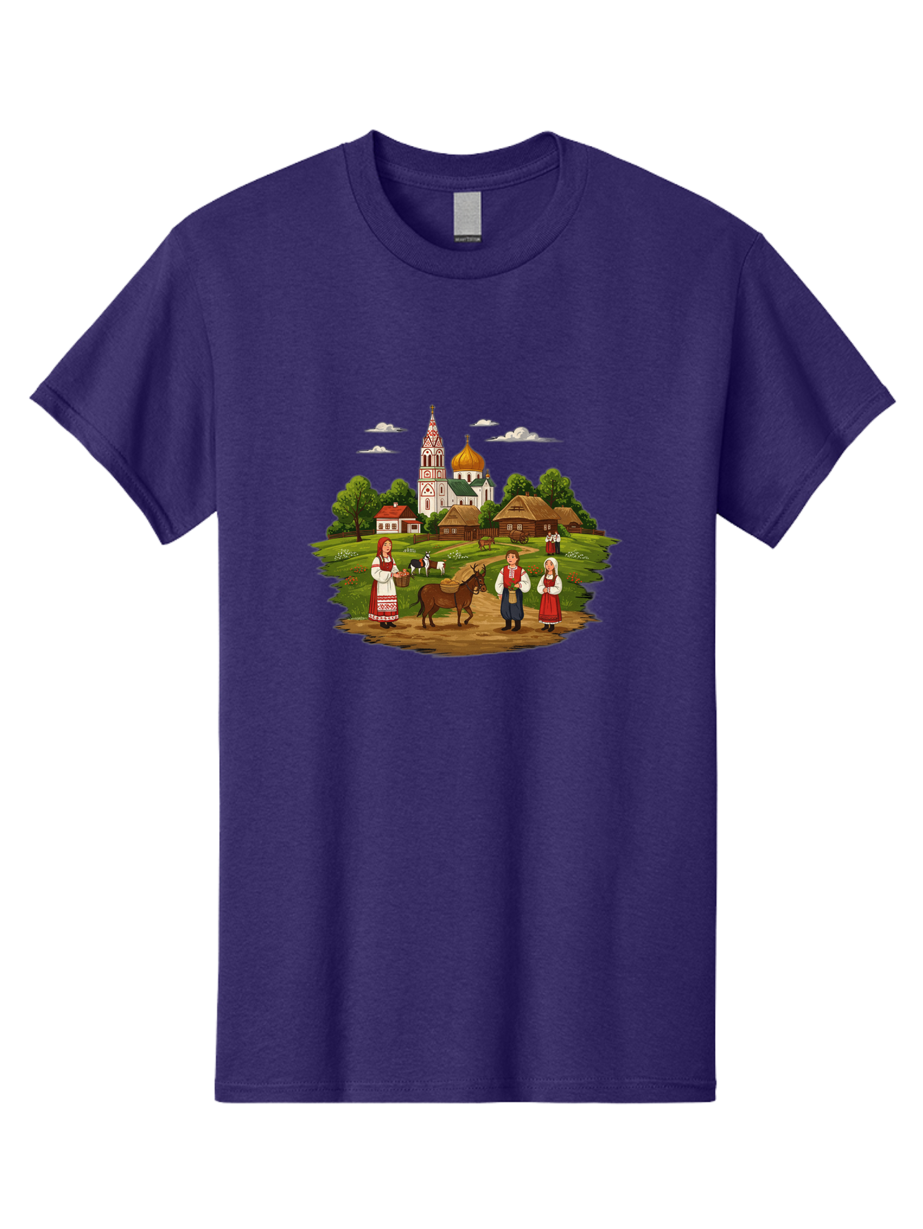 Russian-Village-Scene Men'S Graphic Tee, 100% Cotton, Comfortable Casual Summer Wear, Machine Washable, Vintage Camera, Old Camera, Antique Camera, Black Camera, Classic Photography, Photography Equipment, Nostalgic Device, Film Camera, Ban384 14