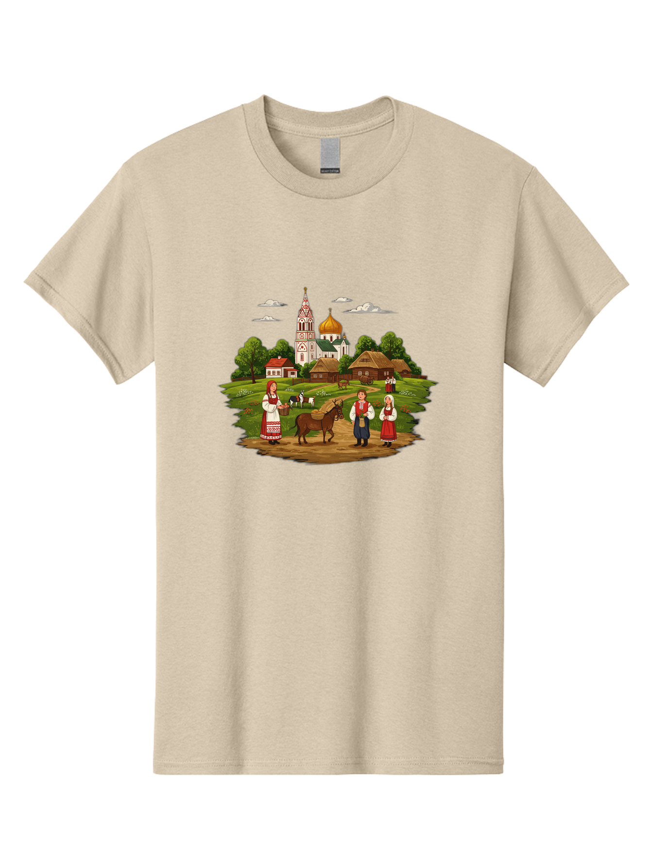 Russian-Village-Scene Men'S Graphic Tee, 100% Cotton, Comfortable Casual Summer Wear, Machine Washable, Vintage Camera, Old Camera, Antique Camera, Black Camera, Classic Photography, Photography Equipment, Nostalgic Device, Film Camera, Ban384 8