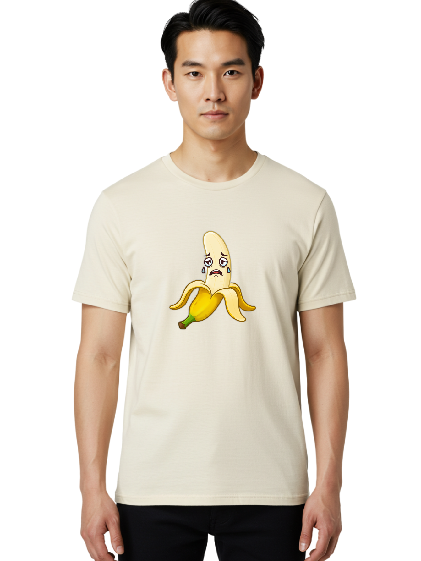 Sad-Banana-1 Men'S Graphic Tee, 100% Cotton, Comfortable Casual Summer Wear, Machine Washable, Vintage Camera, Old Camera, Antique Camera, Black Camera, Classic Photography, Photography Equipment, Nostalgic Device, Film Camera, Camera Art Ban389 21