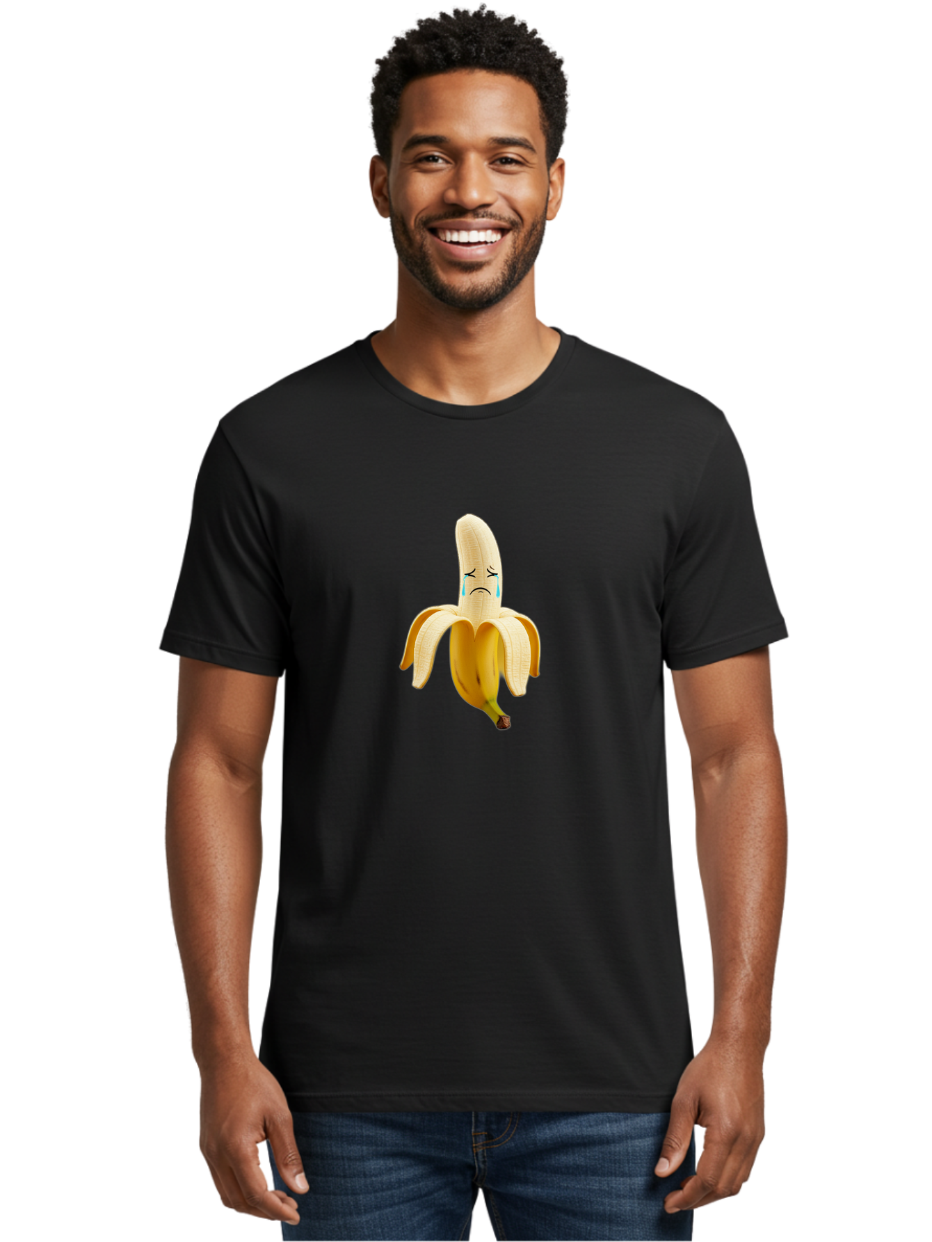 Sad-Banana-5 Men'S Graphic Tee, 100% Cotton, Comfortable Casual Summer Wear, Machine Washable, Vintage Camera, Old Camera, Antique Camera, Black Camera, Classic Photography, Photography Equipment, Nostalgic Device, Film Camera, Camera Art Ban393 24