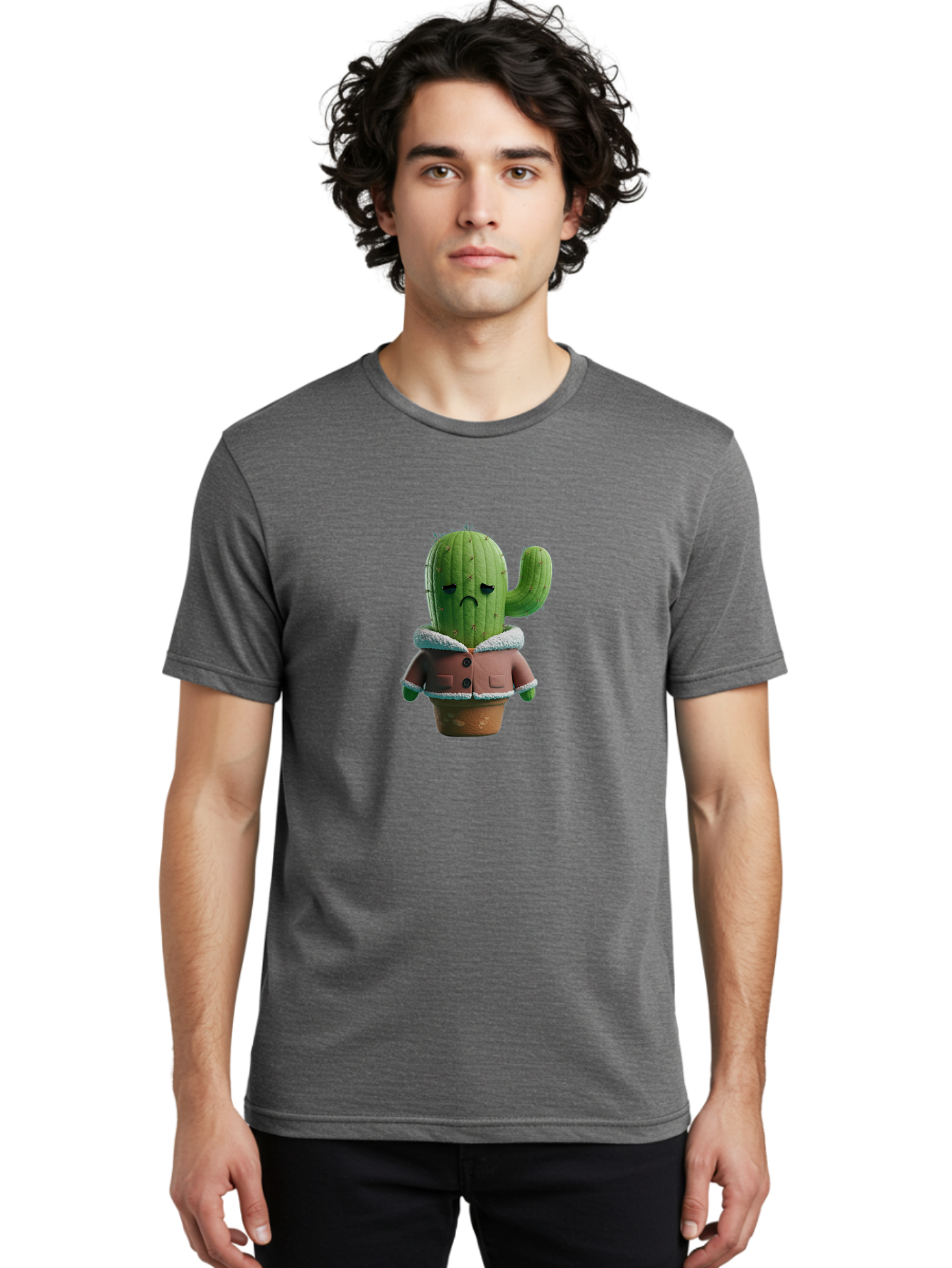 Sad-Cactus-1 Men'S Graphic Tee, 100% Cotton, Comfortable Casual Summer Wear, Machine Washable, Vintage Camera, Old Camera, Antique Camera, Black Camera, Classic Photography, Photography Equipment, Nostalgic Device, Film Camera, Camera Art Ban396 27