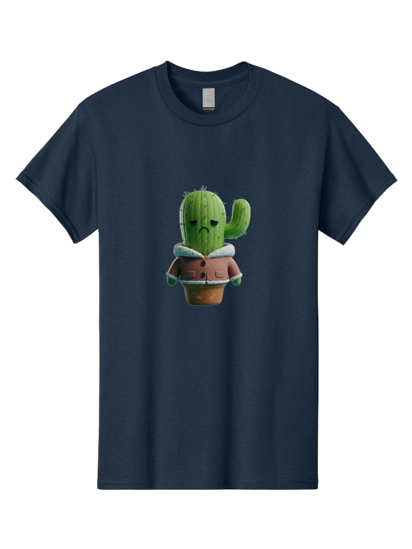 Sad-Cactus-1 Men'S Graphic Tee, 100% Cotton, Comfortable Casual Summer Wear, Machine Washable, Vintage Camera, Old Camera, Antique Camera, Black Camera, Classic Photography, Photography Equipment, Nostalgic Device, Film Camera, Camera Art Ban396 1