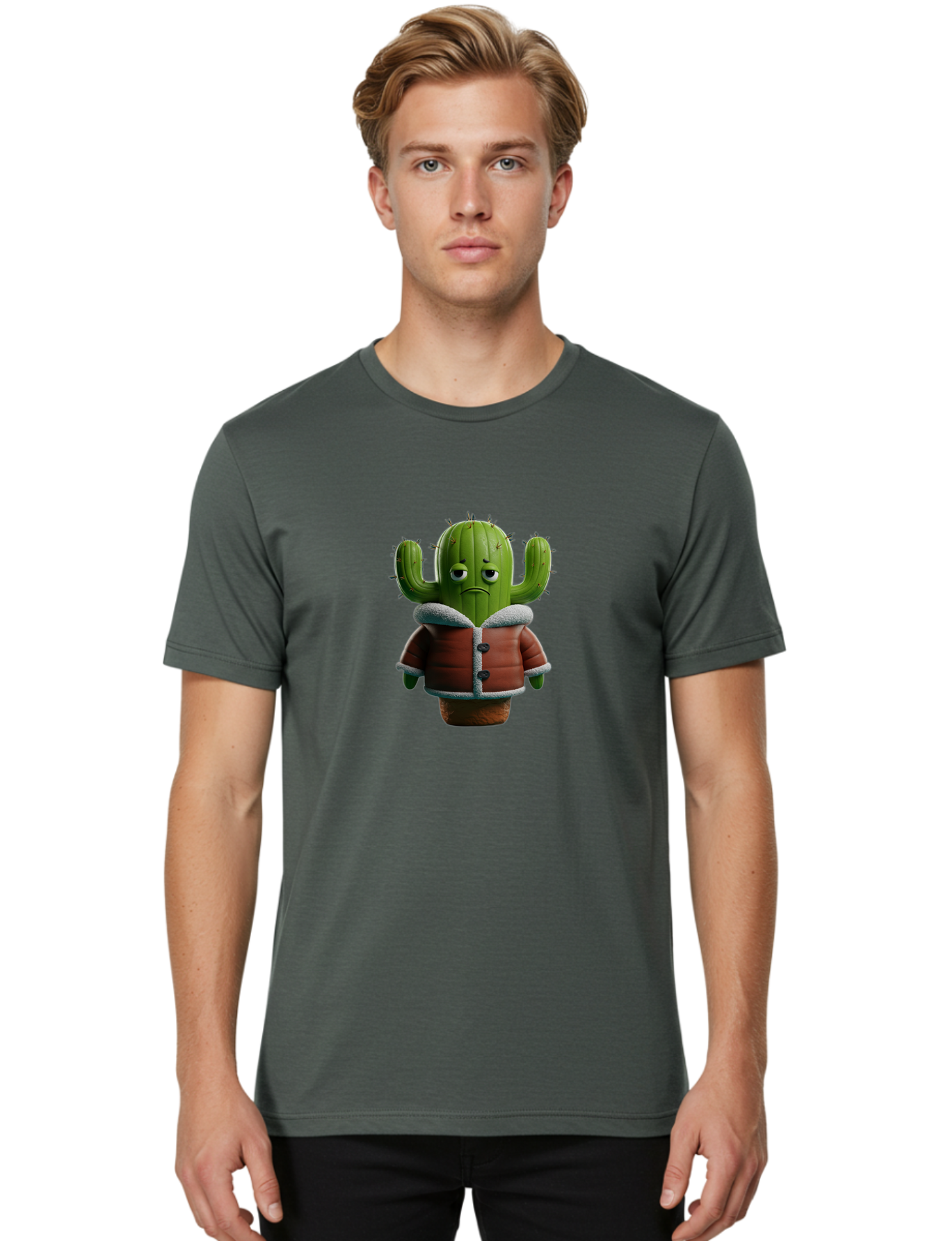 Sad-Cactus-2 Men'S Graphic Tee, 100% Cotton, Comfortable Casual Summer Wear, Machine Washable, Vintage Camera, Old Camera, Antique Camera, Black Camera, Classic Photography, Photography Equipment, Nostalgic Device, Film Camera, Camera Art Ban397 19