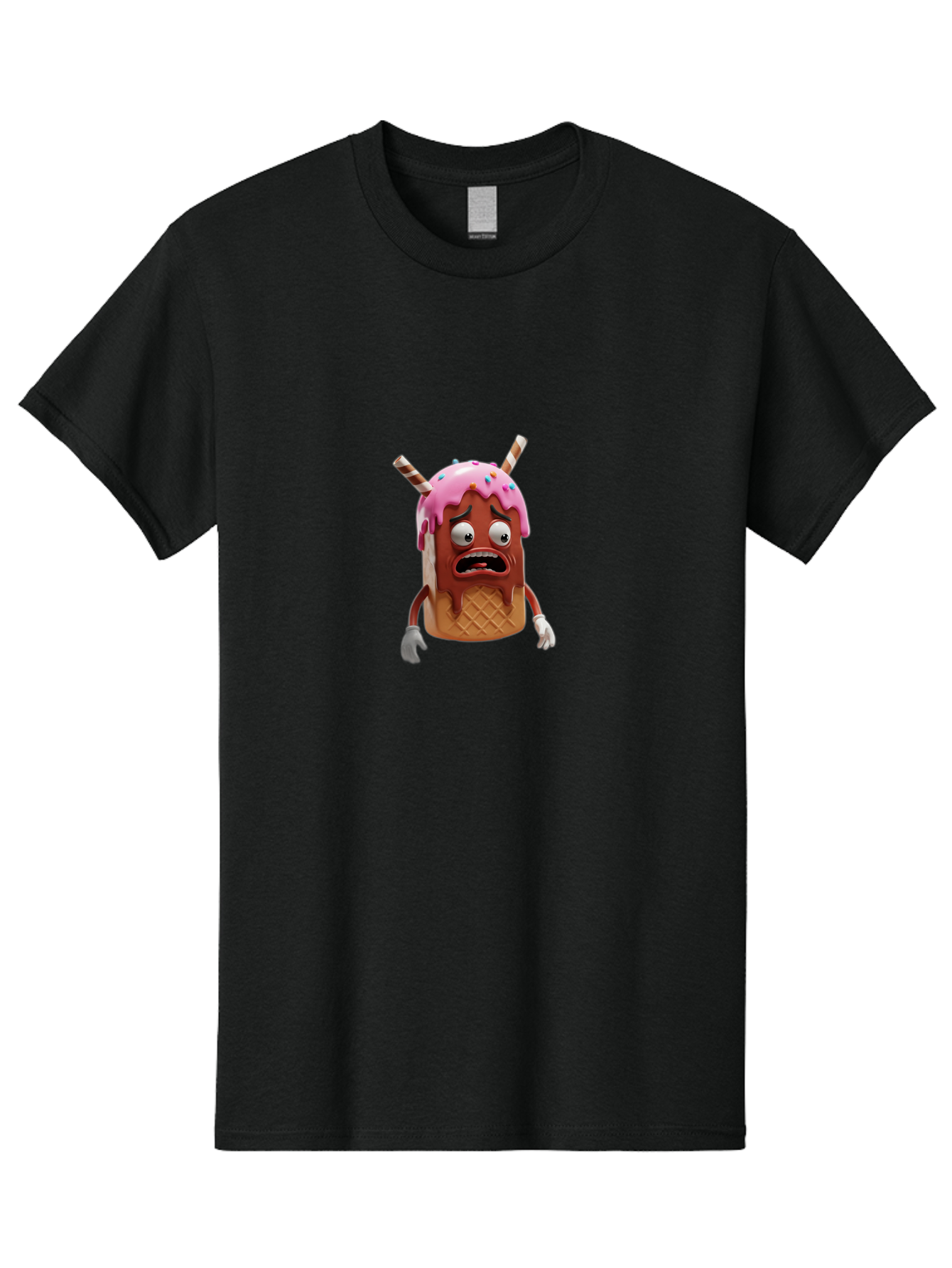 Sad-Ice-Cream-Cone Men'S Graphic Tee, 100% Cotton, Comfortable Casual Summer Wear, Machine Washable, Vintage Camera, Old Camera, Antique Camera, Black Camera, Classic Photography, Photography Equipment, Nostalgic Device, Film Camera, Ban400 10