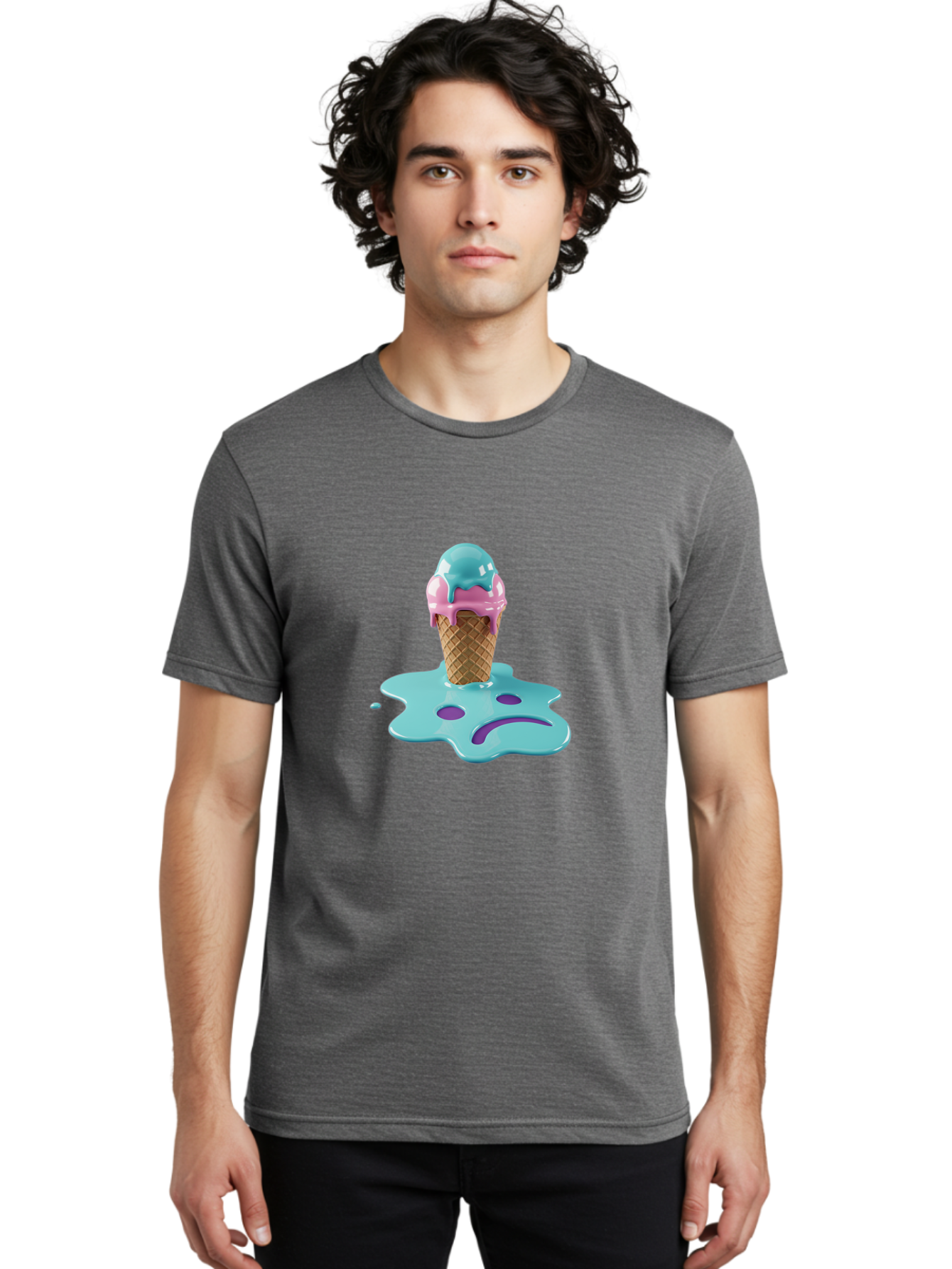 Sad-Ice-Cream Men'S Graphic Tee, 100% Cotton, Comfortable Casual Summer Wear, Machine Washable, Vintage Camera, Old Camera, Antique Camera, Black Camera, Classic Photography, Photography Equipment, Nostalgic Device, Film Camera, Camera Art Ban401 30