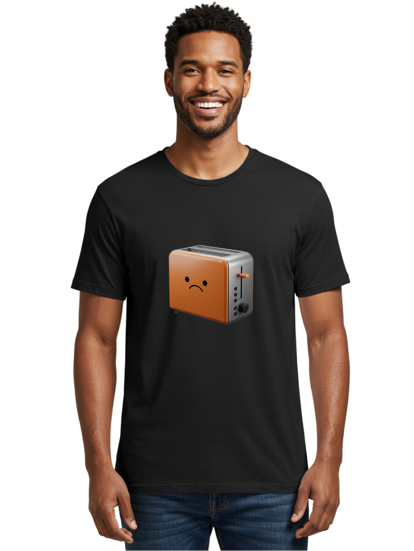 Sad-Toaster-1 Men'S Graphic Tee, 100% Cotton, Comfortable Casual Summer Wear, Machine Washable, Vintage Camera, Old Camera, Antique Camera, Black Camera, Classic Photography, Photography Equipment, Nostalgic Device, Film Camera, Camera Art Ban407 24