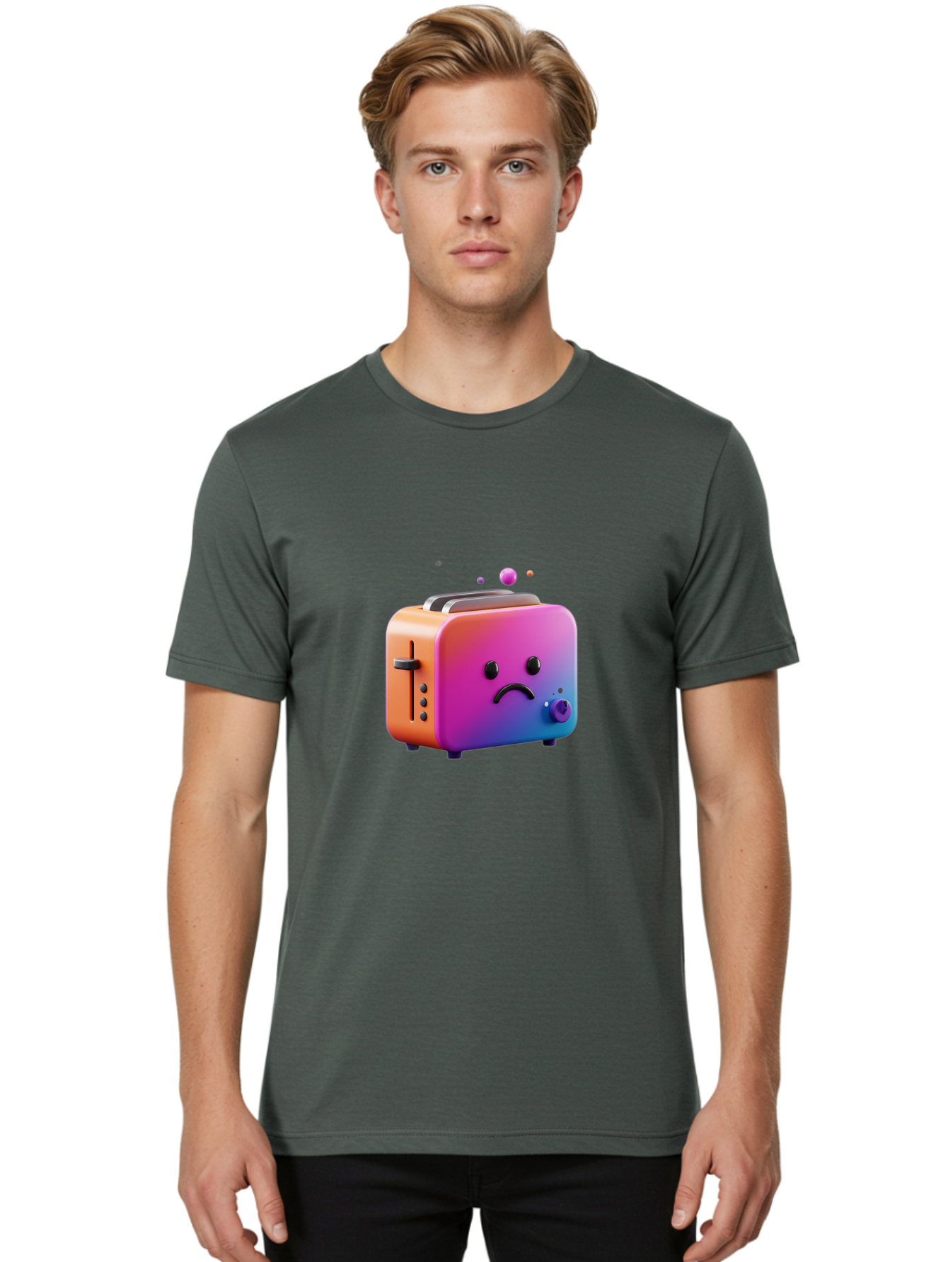 Sad-Toaster-3 Men'S Graphic Tee, 100% Cotton, Comfortable Casual Summer Wear, Machine Washable, Vintage Camera, Old Camera, Antique Camera, Black Camera, Classic Photography, Photography Equipment, Nostalgic Device, Film Camera, Camera Art Ban409 22