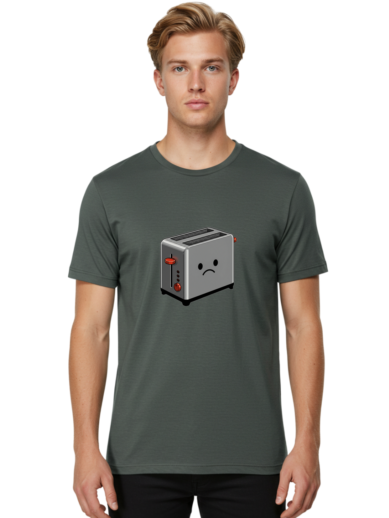 Sad-Toaster-5 Men'S Graphic Tee, 100% Cotton, Comfortable Casual Summer Wear, Machine Washable, Vintage Camera, Old Camera, Antique Camera, Black Camera, Classic Photography, Photography Equipment, Nostalgic Device, Film Camera, Camera Art Ban411 30