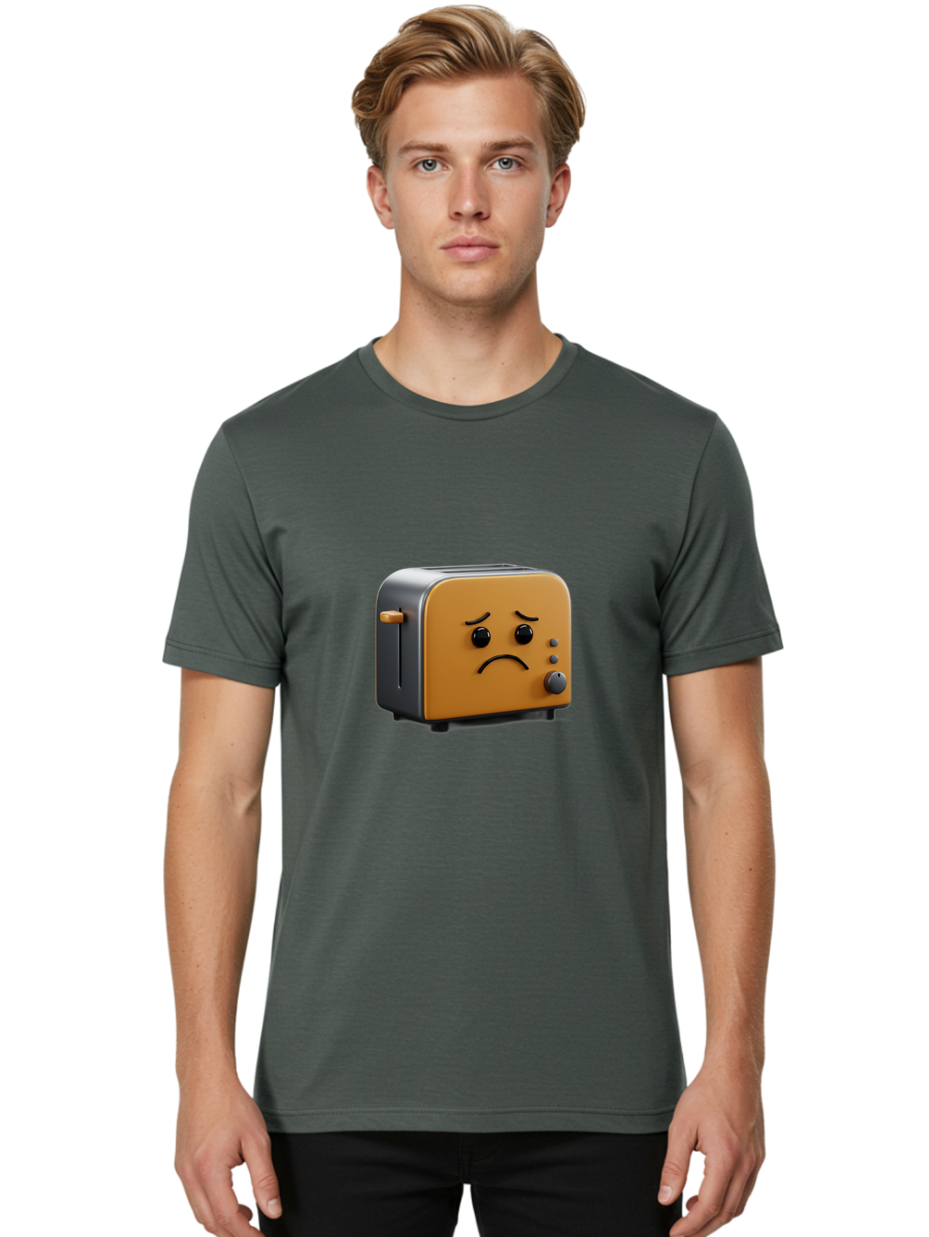 Sad-Toaster-6 Men'S Graphic Tee, 100% Cotton, Comfortable Casual Summer Wear, Machine Washable, Vintage Camera, Old Camera, Antique Camera, Black Camera, Classic Photography, Photography Equipment, Nostalgic Device, Film Camera, Camera Art Ban412 30