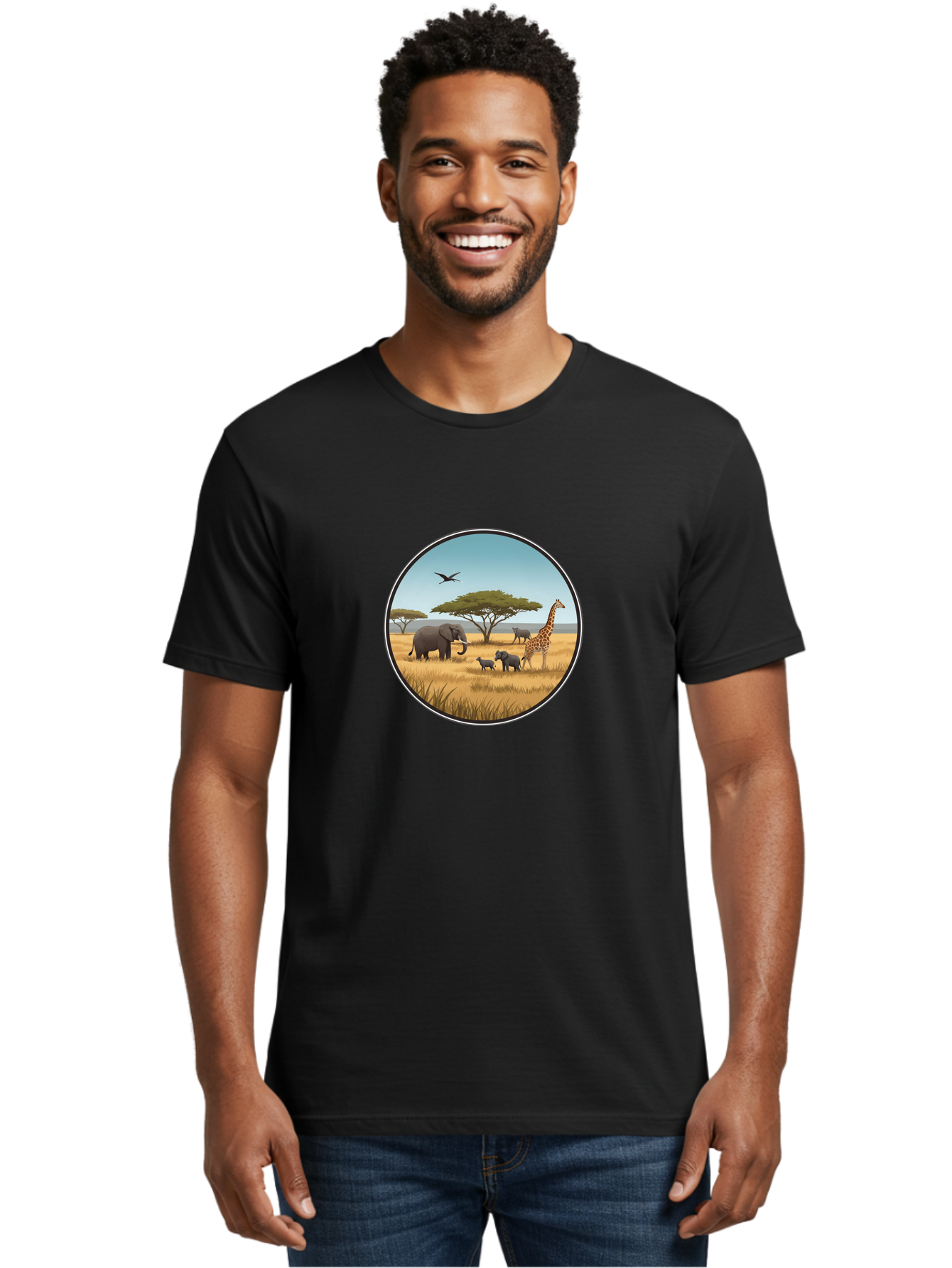 Savannah-Animals Men'S Graphic Tee, 100% Cotton, Comfortable Casual Summer Wear, Machine Washable, Vintage Camera, Old Camera, Antique Camera, Black Camera, Classic Photography, Photography Equipment, Nostalgic Device, Film Camera, Camera Art Ban429 17
