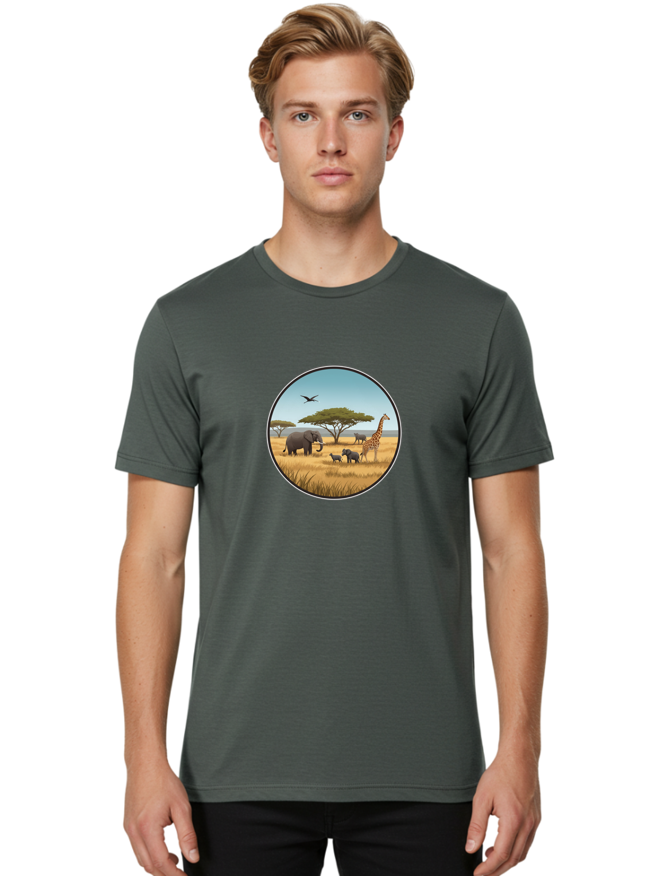 Savannah-Animals Men'S Graphic Tee, 100% Cotton, Comfortable Casual Summer Wear, Machine Washable, Vintage Camera, Old Camera, Antique Camera, Black Camera, Classic Photography, Photography Equipment, Nostalgic Device, Film Camera, Camera Art Ban429 19