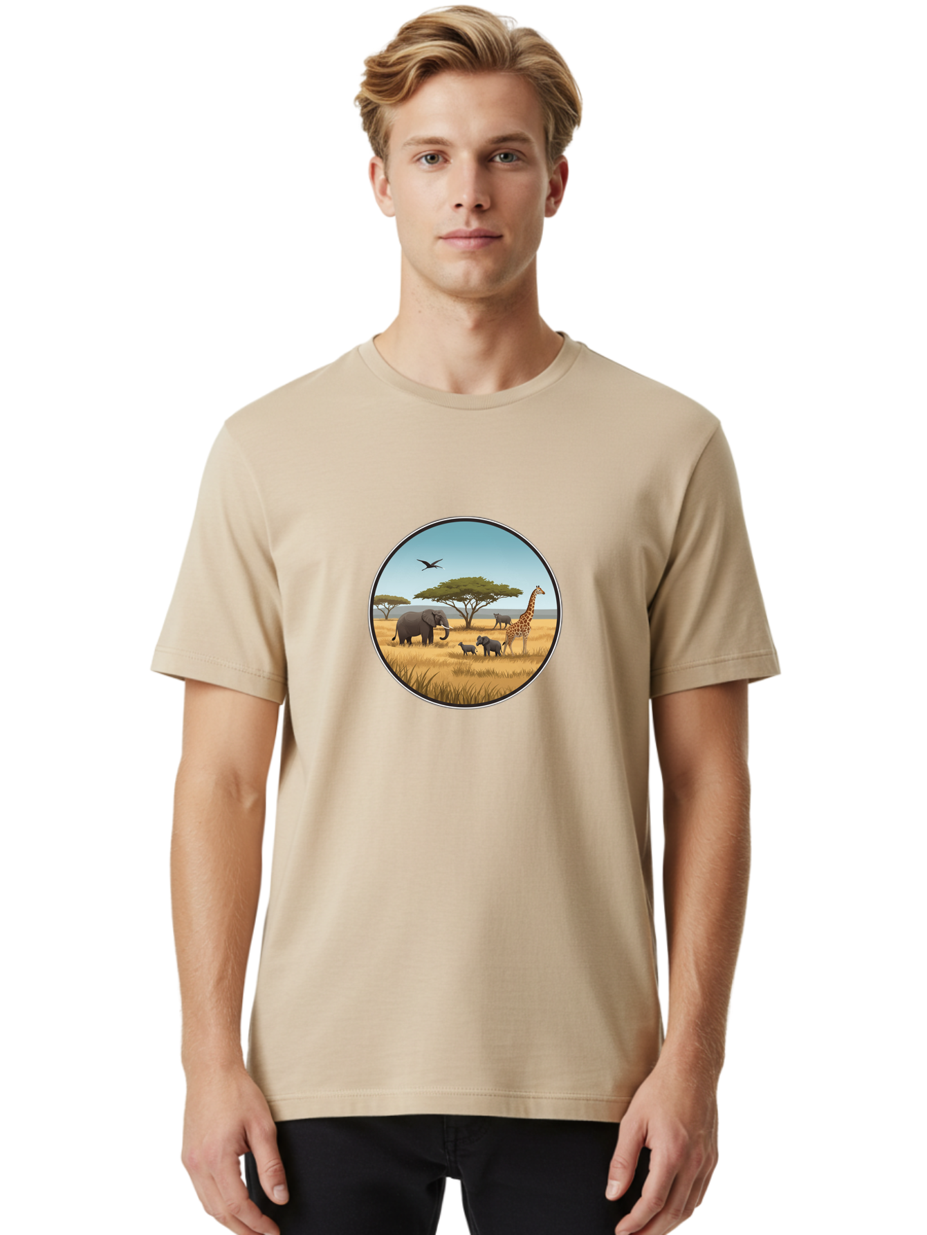 Savannah-Animals Men'S Graphic Tee, 100% Cotton, Comfortable Casual Summer Wear, Machine Washable, Vintage Camera, Old Camera, Antique Camera, Black Camera, Classic Photography, Photography Equipment, Nostalgic Device, Film Camera, Camera Art Ban429 21