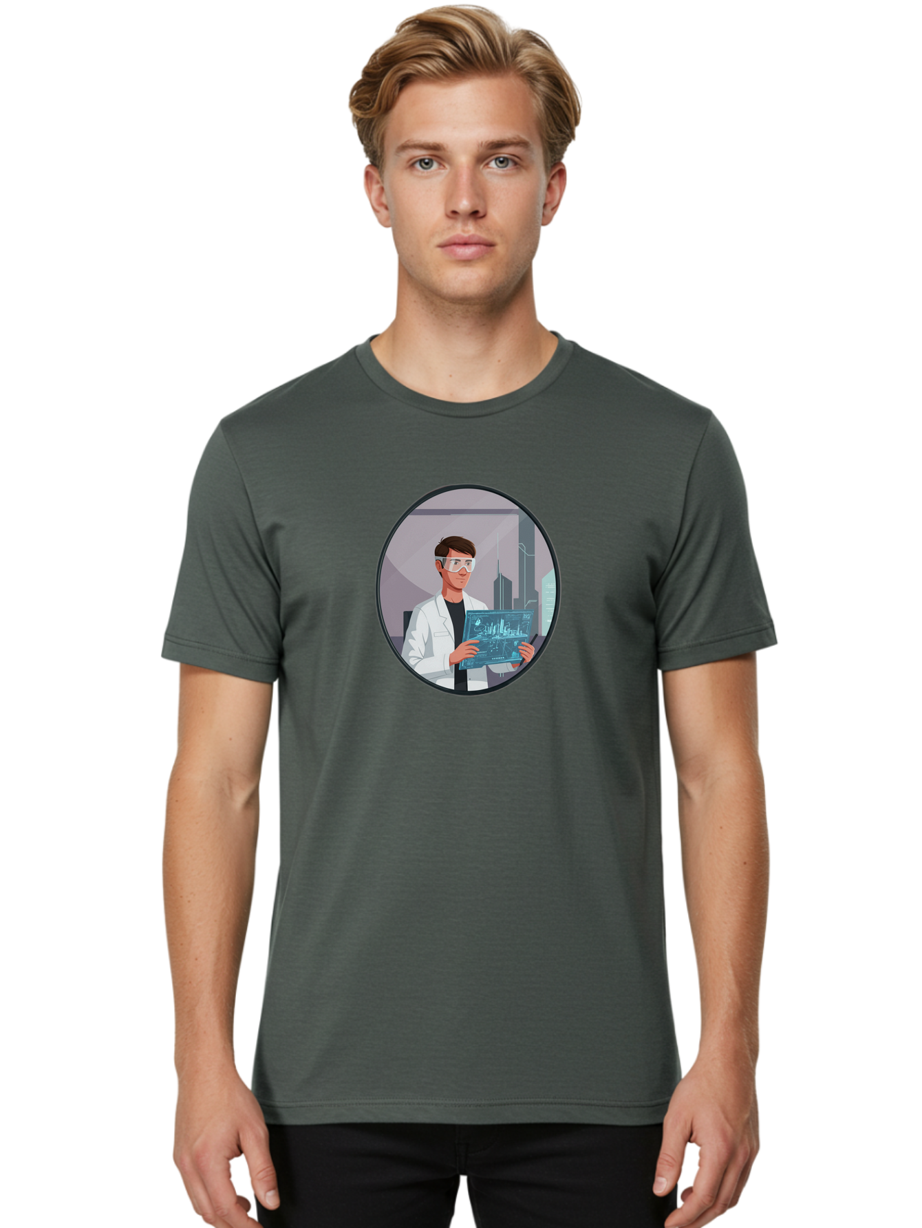 Scientist-Analyzing-Data Men'S Graphic Tee, 100% Cotton, Comfortable Casual Summer Wear, Machine Washable, Vintage Camera, Old Camera, Antique Camera, Black Camera, Classic Photography, Photography Equipment, Nostalgic Device, Film Camera, Ban430 23
