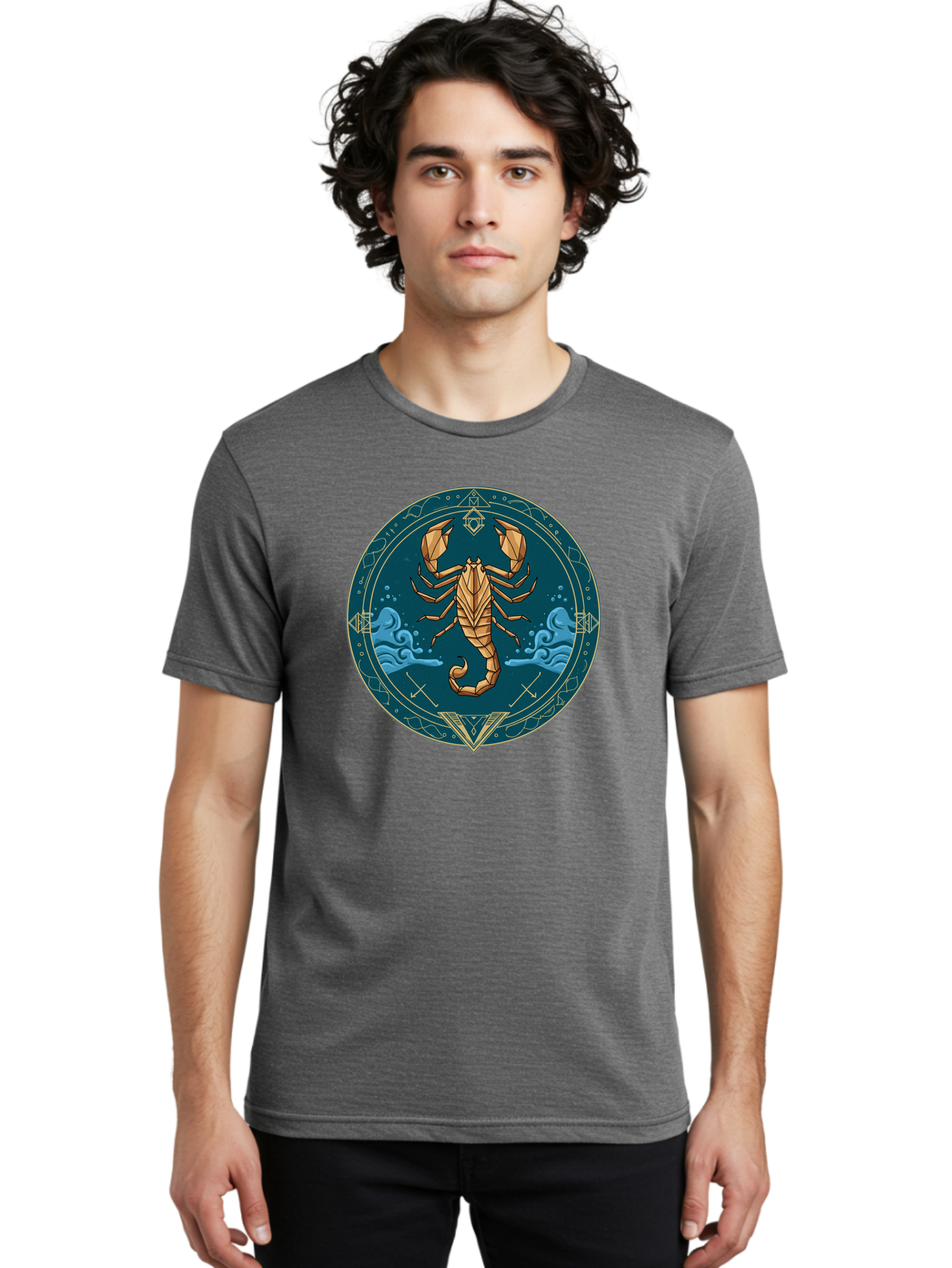 Scorpio-Zodiac-Symbol Men'S Graphic Tee, 100% Cotton, Comfortable Casual Summer Wear, Machine Washable, Vintage Camera, Old Camera, Antique Camera, Black Camera, Classic Photography, Photography Equipment, Nostalgic Device, Film Camera, Ban433 16