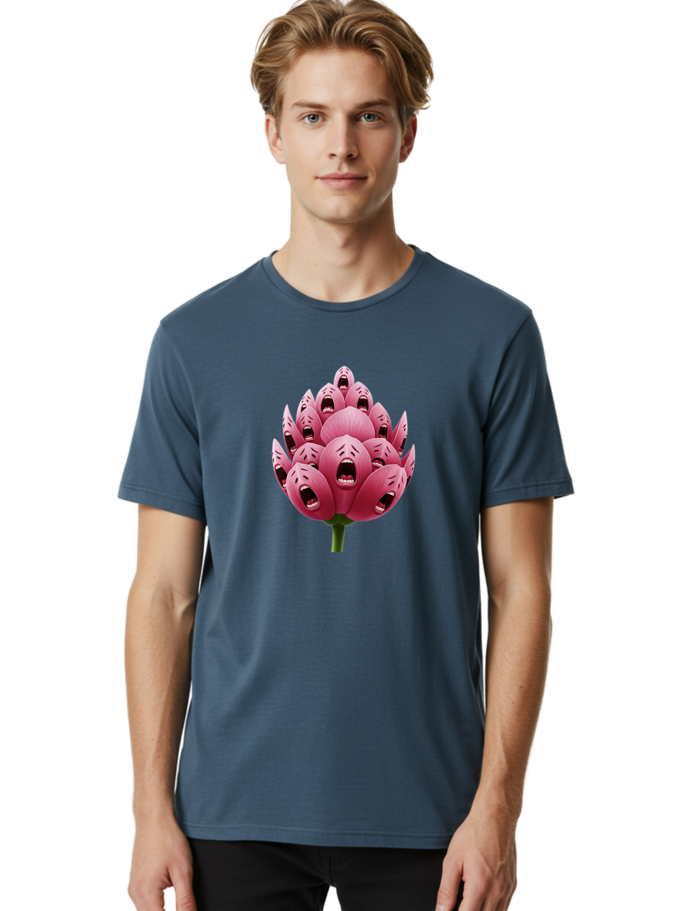 Screaming-Flower-1 Men'S Graphic Tee, 100% Cotton, Comfortable Casual Summer Wear, Machine Washable, Vintage Camera, Old Camera, Antique Camera, Black Camera, Classic Photography, Photography Equipment, Nostalgic Device, Film Camera, Ban437 25