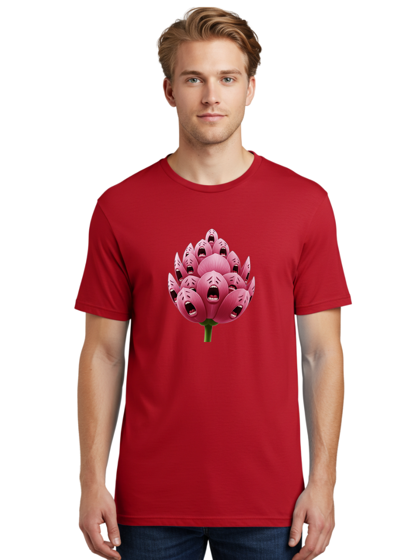 Screaming-Flower-1 Men'S Graphic Tee, 100% Cotton, Comfortable Casual Summer Wear, Machine Washable, Vintage Camera, Old Camera, Antique Camera, Black Camera, Classic Photography, Photography Equipment, Nostalgic Device, Film Camera, Ban437 24