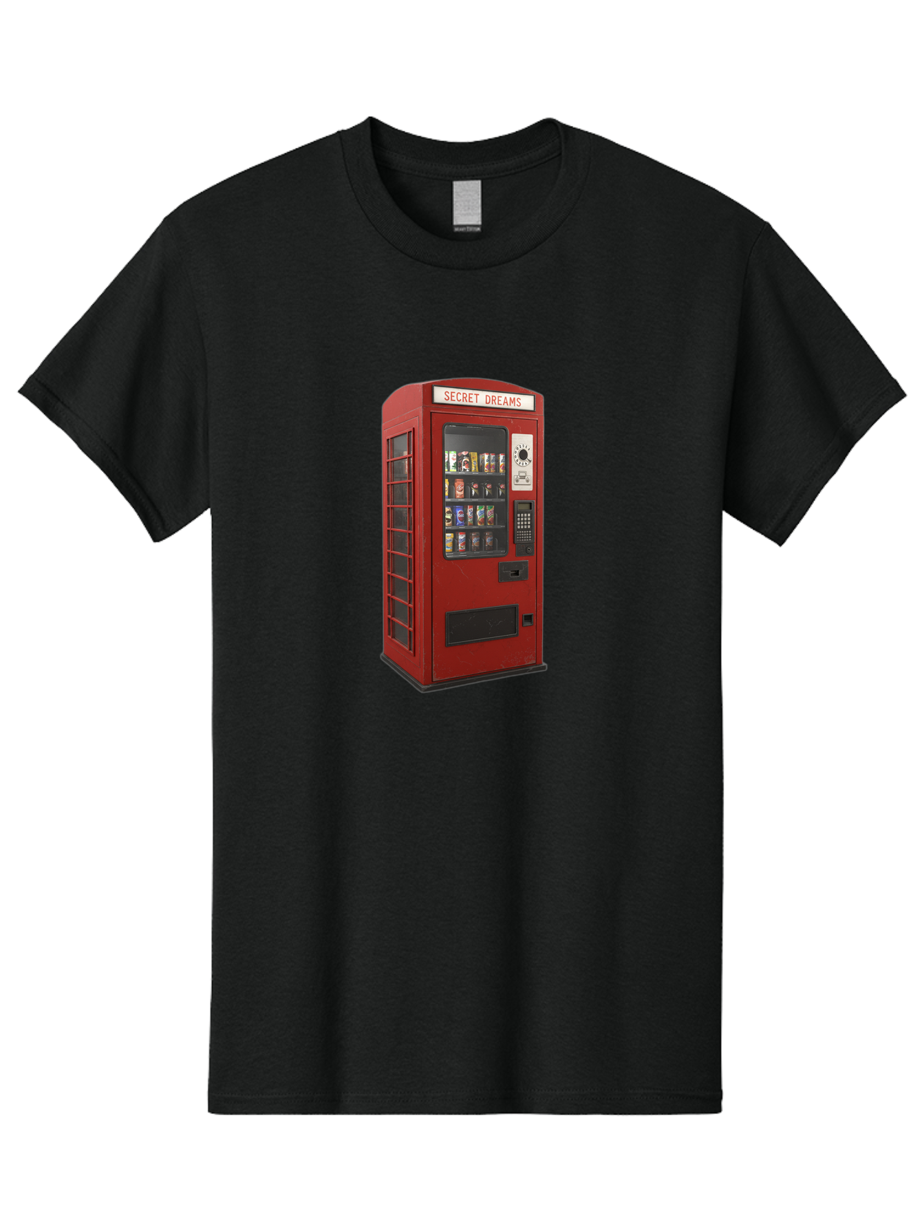Secret-Dreams-Vending-Machine Men'S Graphic Tee, 100% Cotton, Comfortable Casual Summer Wear, Machine Washable, Vintage Camera, Old Camera, Antique Camera, Black Camera, Classic Photography, Photography Equipment, Nostalgic Device, Ban440 13
