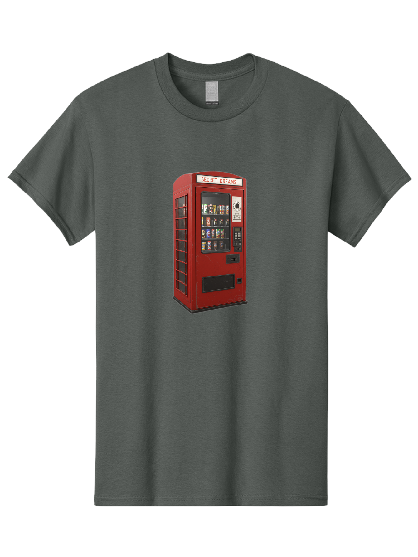 Secret-Dreams-Vending-Machine Men'S Graphic Tee, 100% Cotton, Comfortable Casual Summer Wear, Machine Washable, Vintage Camera, Old Camera, Antique Camera, Black Camera, Classic Photography, Photography Equipment, Nostalgic Device, Ban440 3