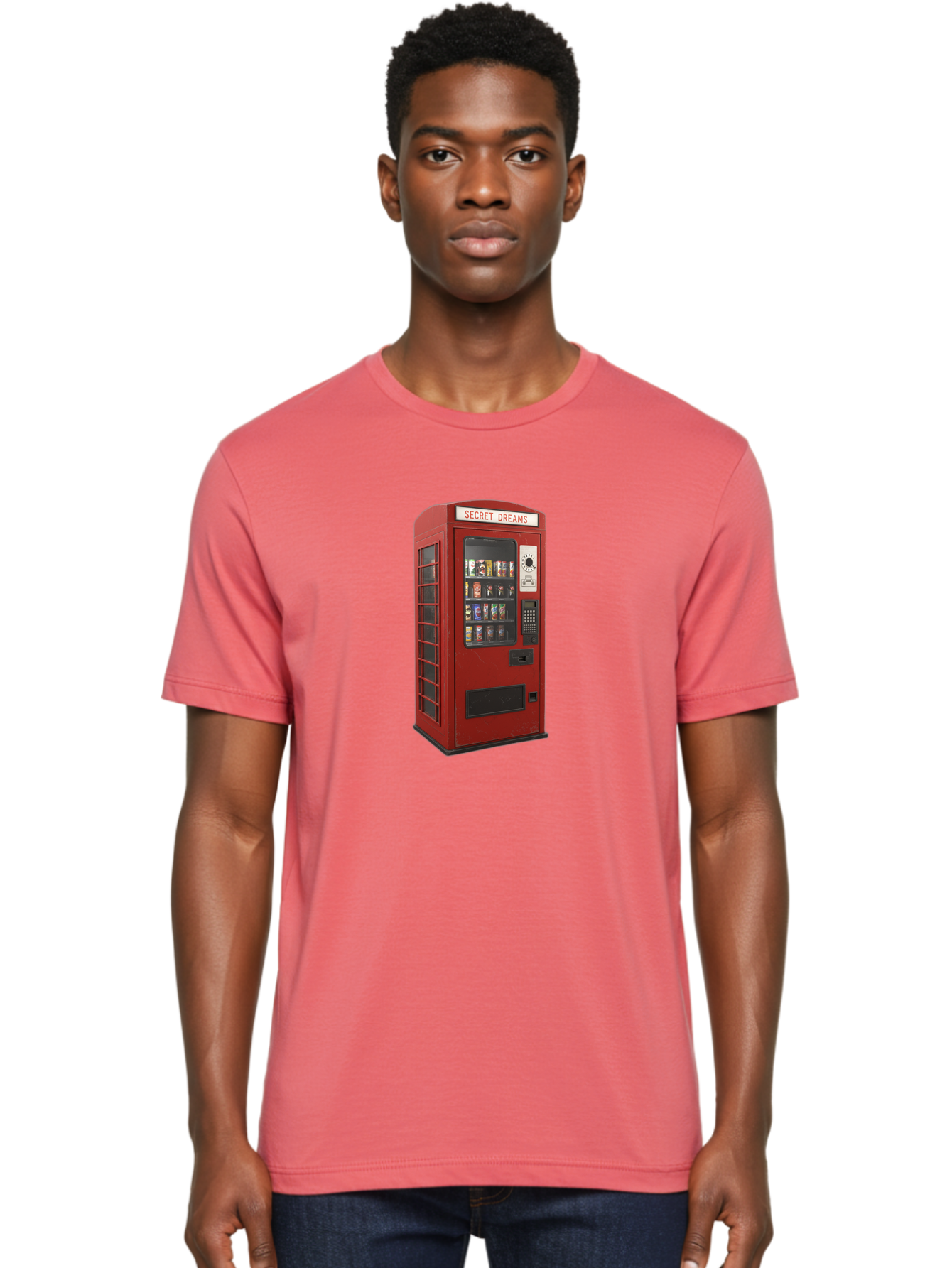Secret-Dreams-Vending-Machine Men'S Graphic Tee, 100% Cotton, Comfortable Casual Summer Wear, Machine Washable, Vintage Camera, Old Camera, Antique Camera, Black Camera, Classic Photography, Photography Equipment, Nostalgic Device, Ban440 17