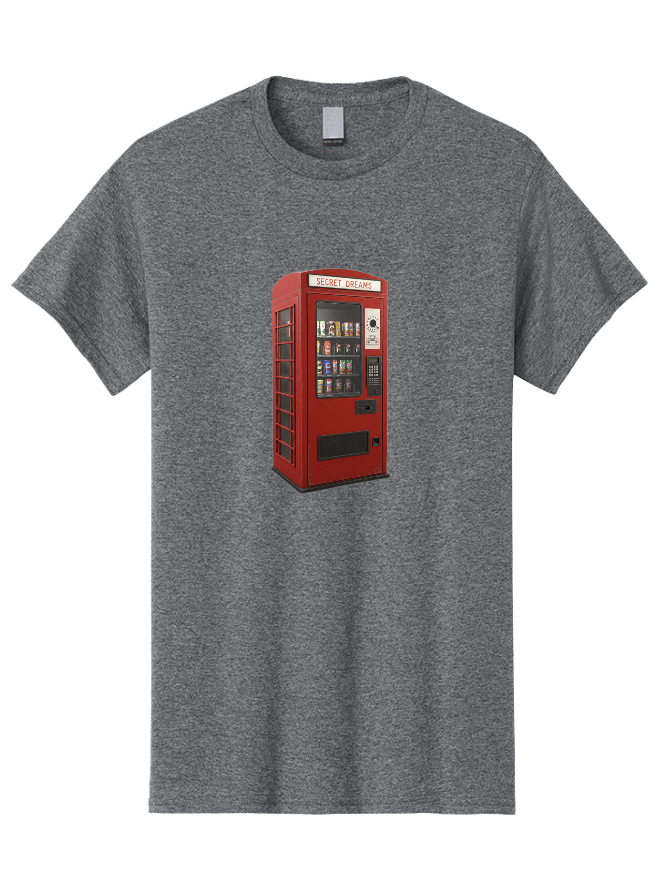 Secret-Dreams-Vending-Machine Men'S Graphic Tee, 100% Cotton, Comfortable Casual Summer Wear, Machine Washable, Vintage Camera, Old Camera, Antique Camera, Black Camera, Classic Photography, Photography Equipment, Nostalgic Device, Ban440 15
