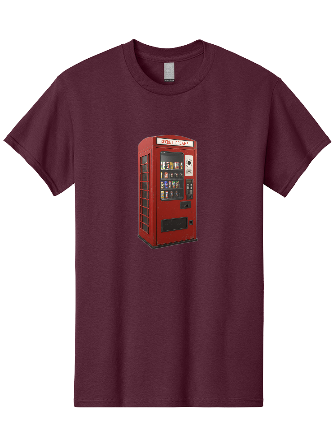 Secret-Dreams-Vending-Machine Men'S Graphic Tee, 100% Cotton, Comfortable Casual Summer Wear, Machine Washable, Vintage Camera, Old Camera, Antique Camera, Black Camera, Classic Photography, Photography Equipment, Nostalgic Device, Ban440 14