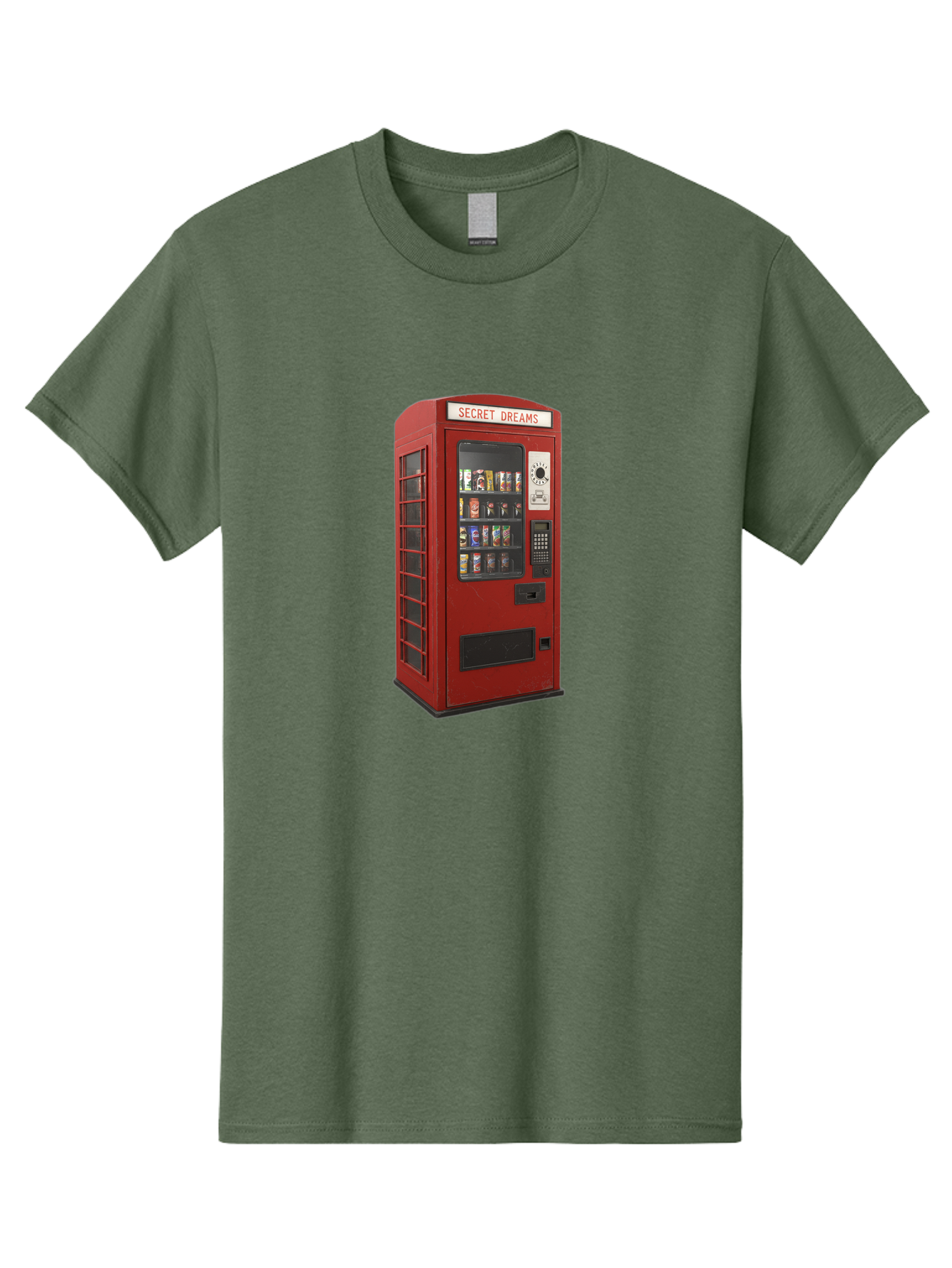 Secret-Dreams-Vending-Machine Men'S Graphic Tee, 100% Cotton, Comfortable Casual Summer Wear, Machine Washable, Vintage Camera, Old Camera, Antique Camera, Black Camera, Classic Photography, Photography Equipment, Nostalgic Device, Ban440 7