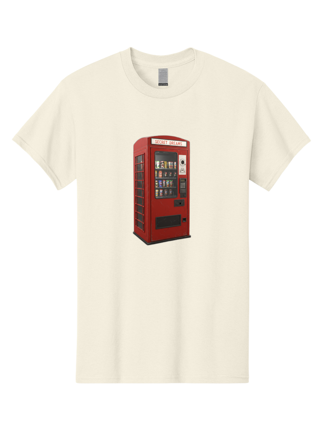 Secret-Dreams-Vending-Machine Men'S Graphic Tee, 100% Cotton, Comfortable Casual Summer Wear, Machine Washable, Vintage Camera, Old Camera, Antique Camera, Black Camera, Classic Photography, Photography Equipment, Nostalgic Device, Ban440 5