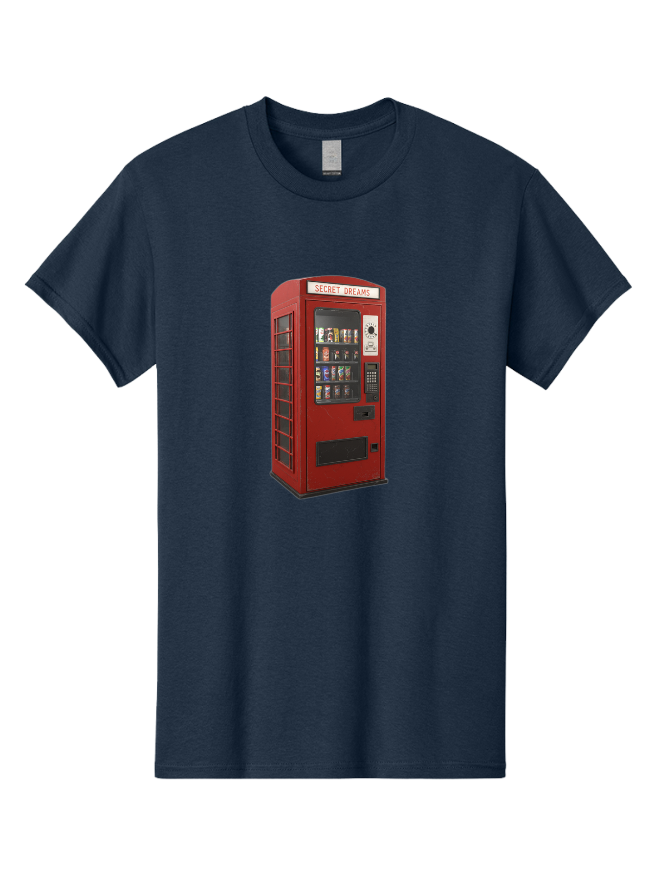 Secret-Dreams-Vending-Machine Men'S Graphic Tee, 100% Cotton, Comfortable Casual Summer Wear, Machine Washable, Vintage Camera, Old Camera, Antique Camera, Black Camera, Classic Photography, Photography Equipment, Nostalgic Device, Ban440 4