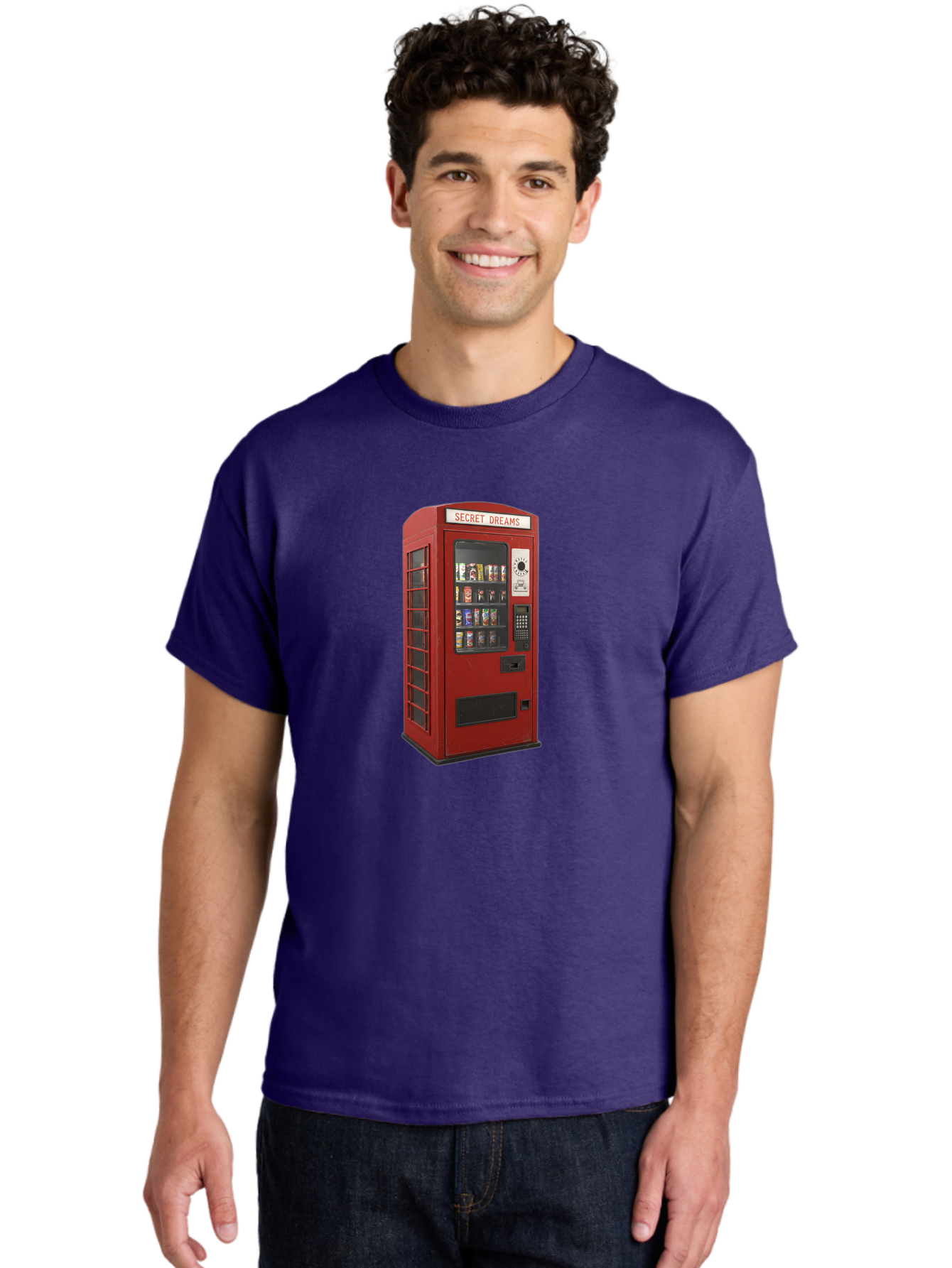 Secret-Dreams-Vending-Machine Men'S Graphic Tee, 100% Cotton, Comfortable Casual Summer Wear, Machine Washable, Vintage Camera, Old Camera, Antique Camera, Black Camera, Classic Photography, Photography Equipment, Nostalgic Device, Ban440 21
