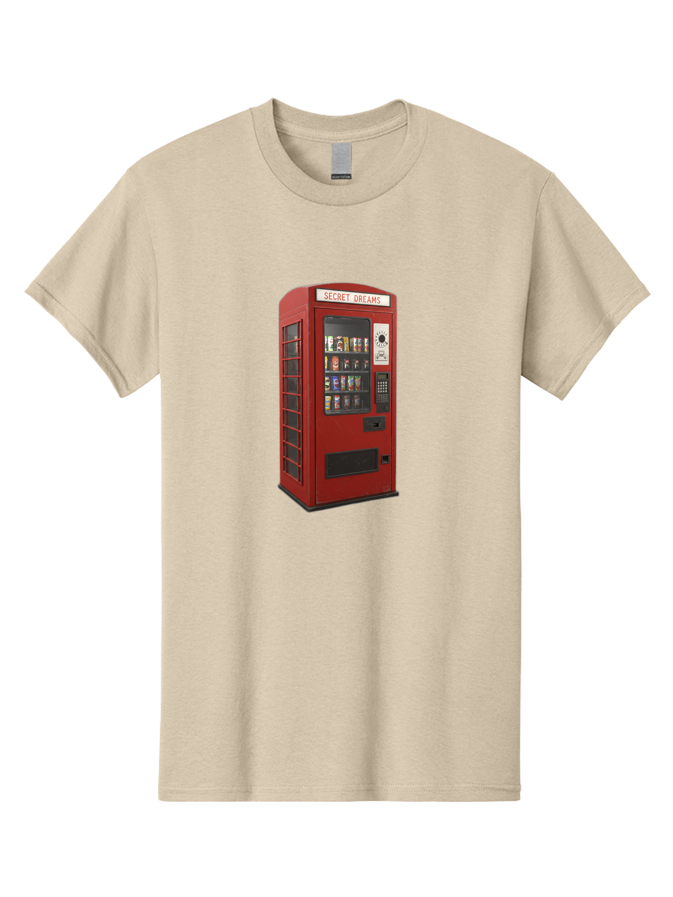 Secret-Dreams-Vending-Machine Men'S Graphic Tee, 100% Cotton, Comfortable Casual Summer Wear, Machine Washable, Vintage Camera, Old Camera, Antique Camera, Black Camera, Classic Photography, Photography Equipment, Nostalgic Device, Ban440 9